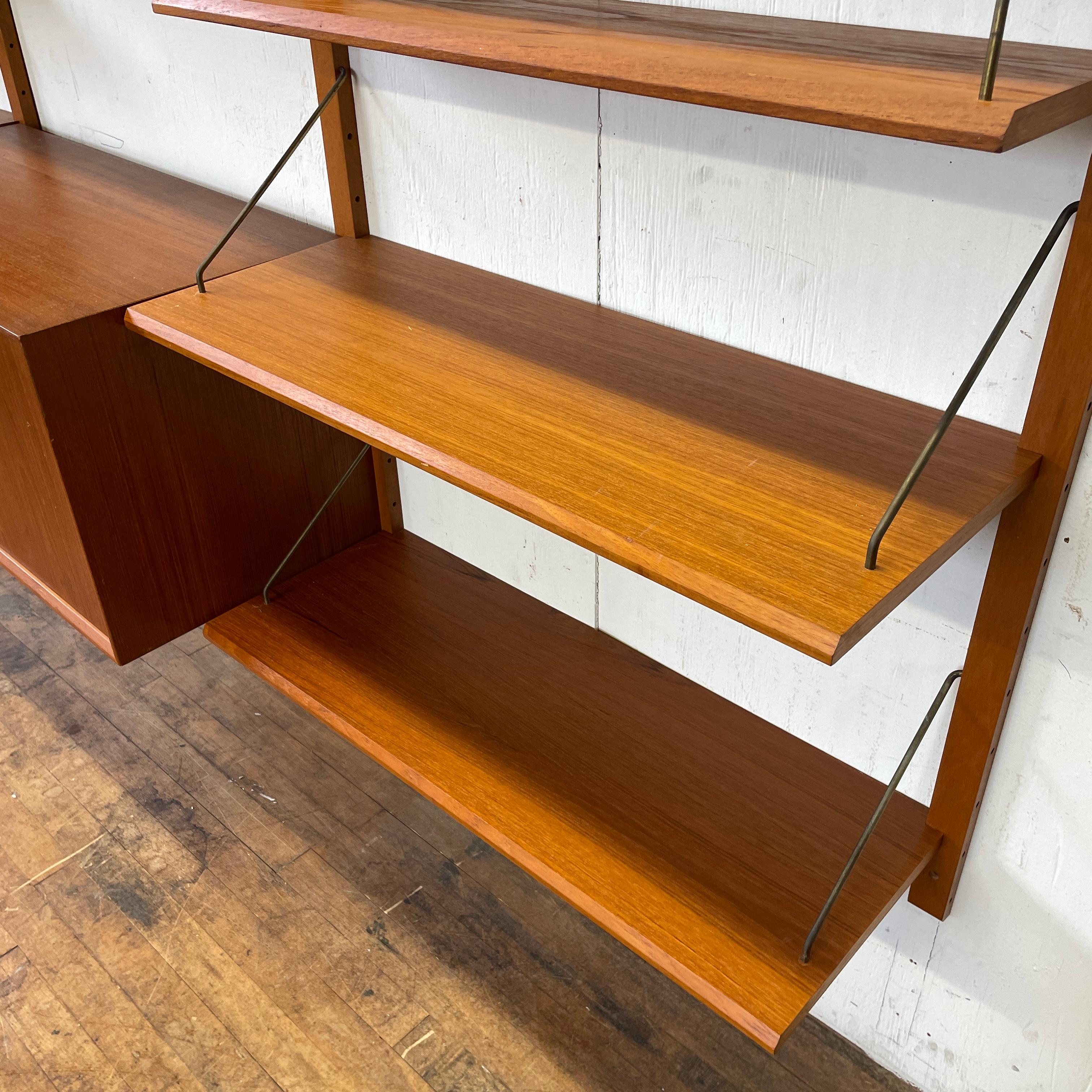 Fredrik A. Kayser Teak Wood Midcentury Wall Unit 2