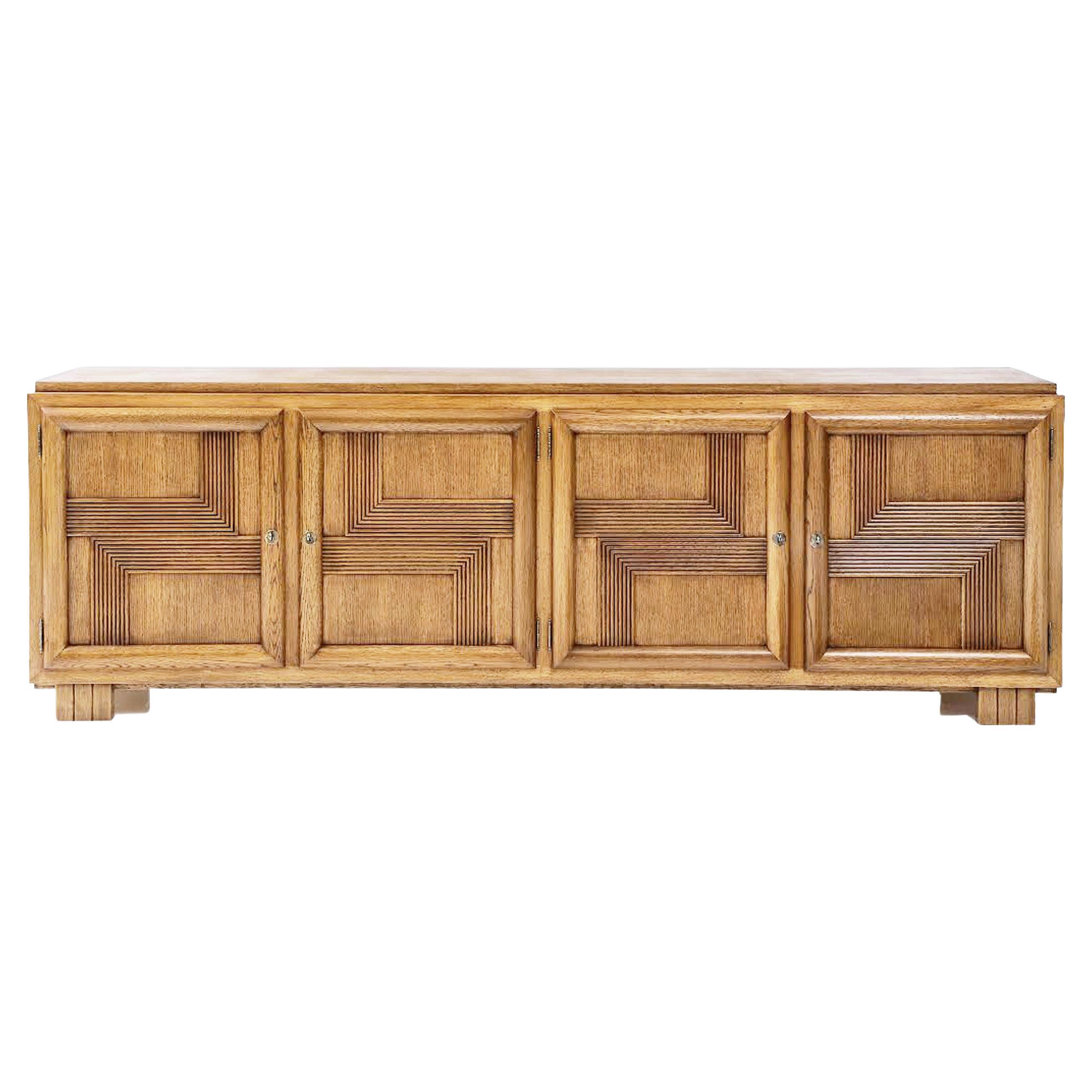 'Fredrik' Credenza artigianale a due ante su ordinazione in Oak Solid