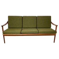 Fredrik Kayser 3 seat upholstered sofa with original fabric
