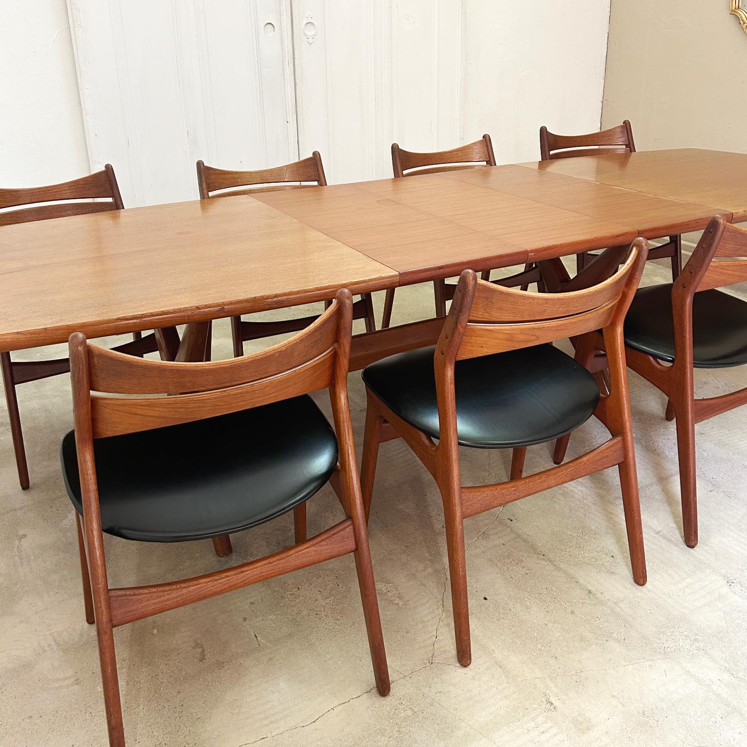 Fredrik Kayser “Captains” Dining Table for Gustav Bahus, 1959 4