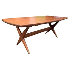 Fredrik Kayser "Captains" Dining Table for Gustav Bahus of Norway With 3 Leaves