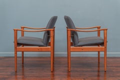 Fredrik Kayser Model-711 Lounge Chairs for Vatne Lenestolfabrik