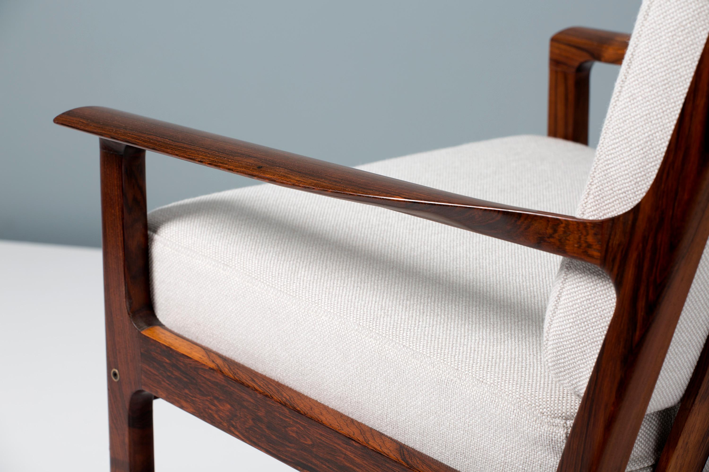 Fredrik Kayser Modell 935 Vintage Palisander Lounge Stühle 3