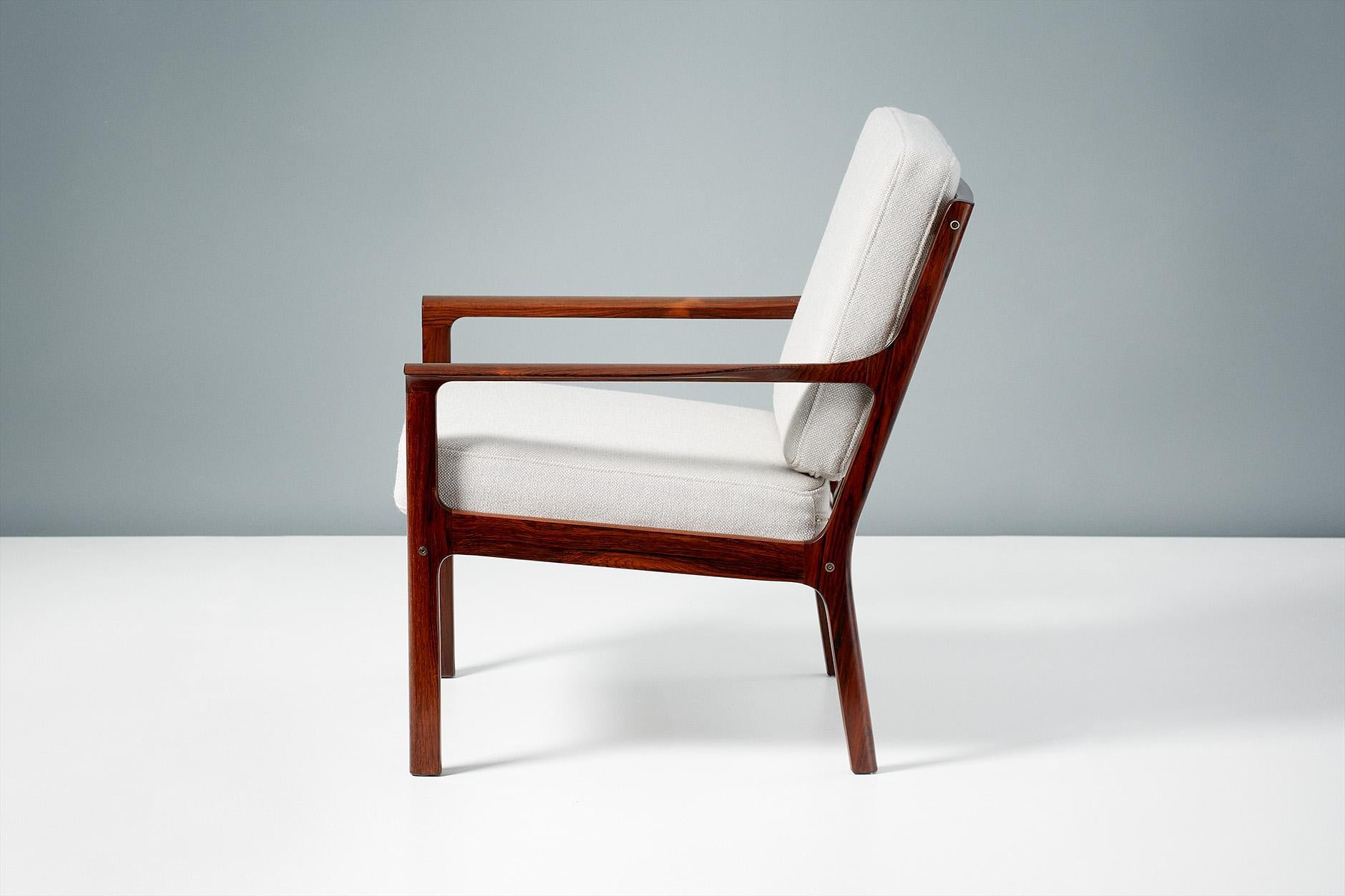 Scandinavian Modern Fredrik Kayser Model 935 Vintage Rosewood Lounge Chairs For Sale
