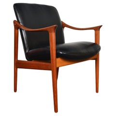 Fredrik Kayser Norwegian Teak Lounge Chair, Produced by Vatne