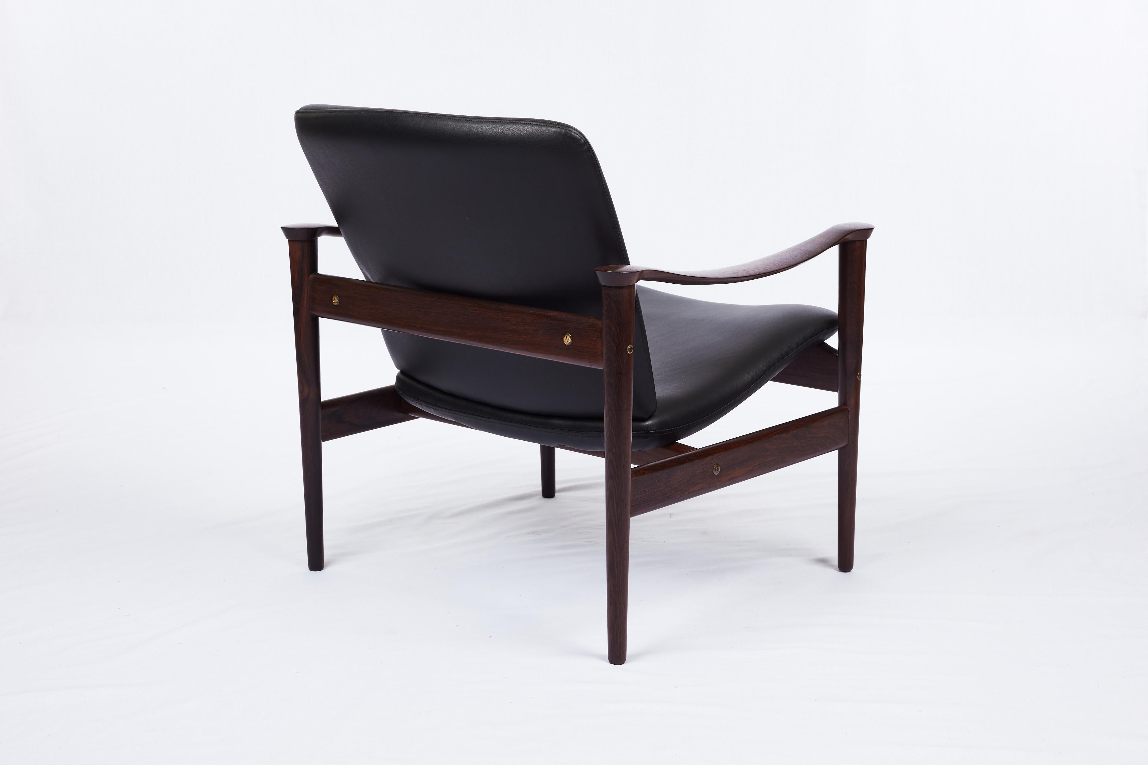 20th Century Fredrik Kayser Rosewood Lounge Chair