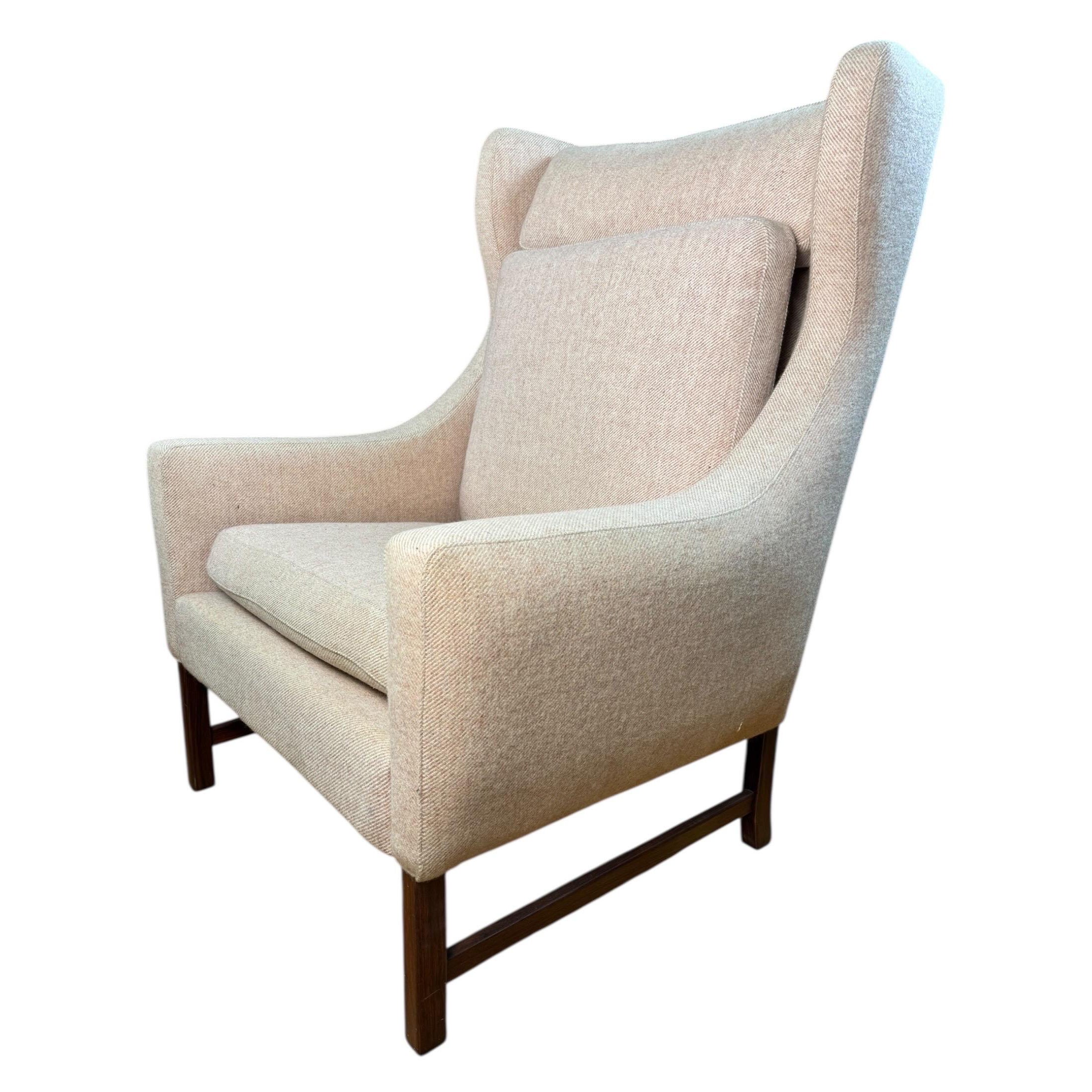 Fredrik A. Kayser Skandinavischer Mid Century Wingback Chair für Vatne Møbler