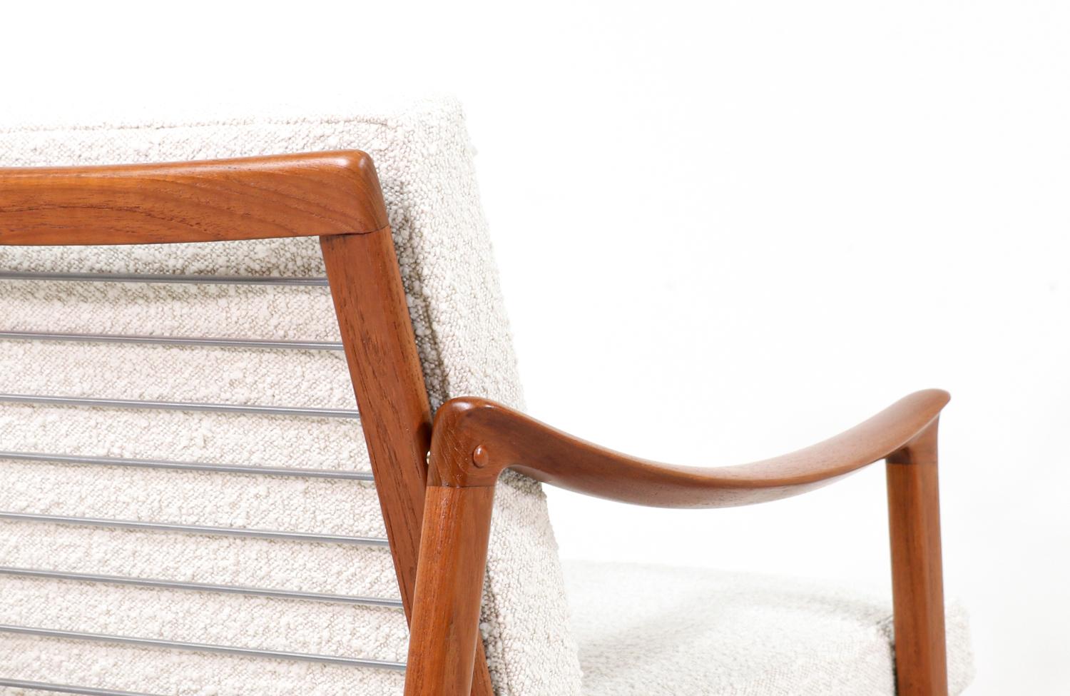 Fredrik Kayser Sculpted Teak Lounge Chair for Vatne Mobelfabrikk For Sale 3