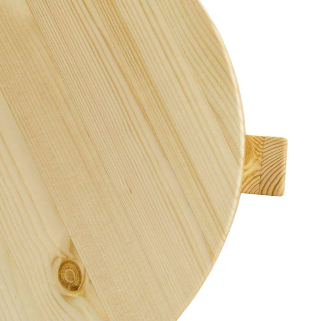 Fredrik Paulsen '001 Stool' in Solid Finnish Pine Wood for Vaarnii For Sale 1