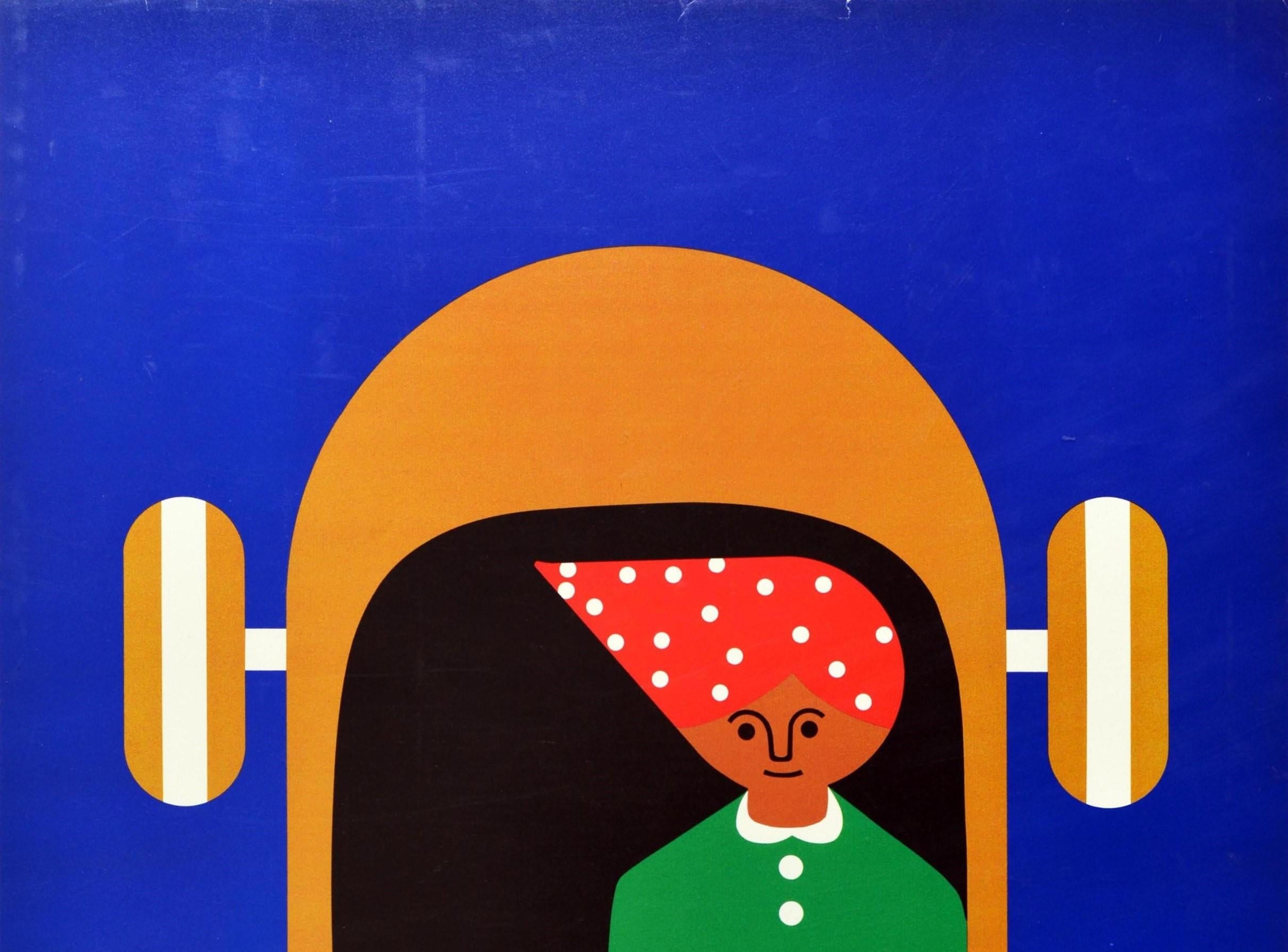Original Vintage-Poster, kreatives Spielzeug, Pädagogisches Spielzeug, Auto, Spaß – Print von Fredun Shapur
