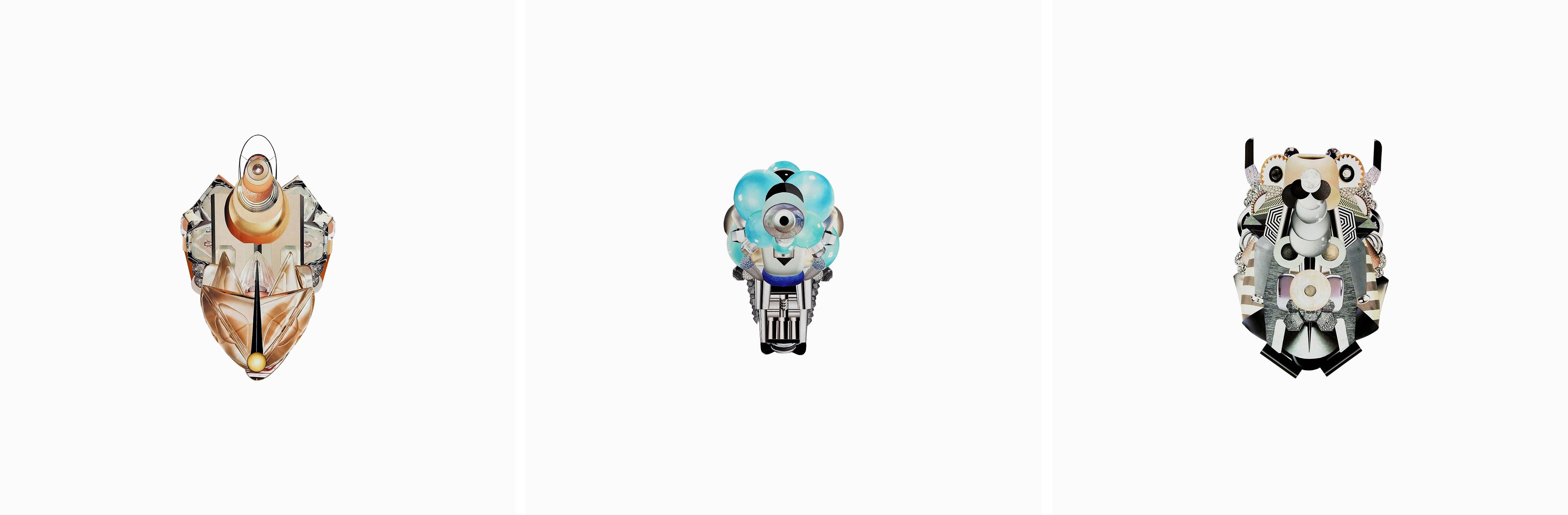 Trittico: Invasione Gama 8, 2 e 5. Dalla serie Invasion Gama - Art di Fredy Saul Serrano Buitrago