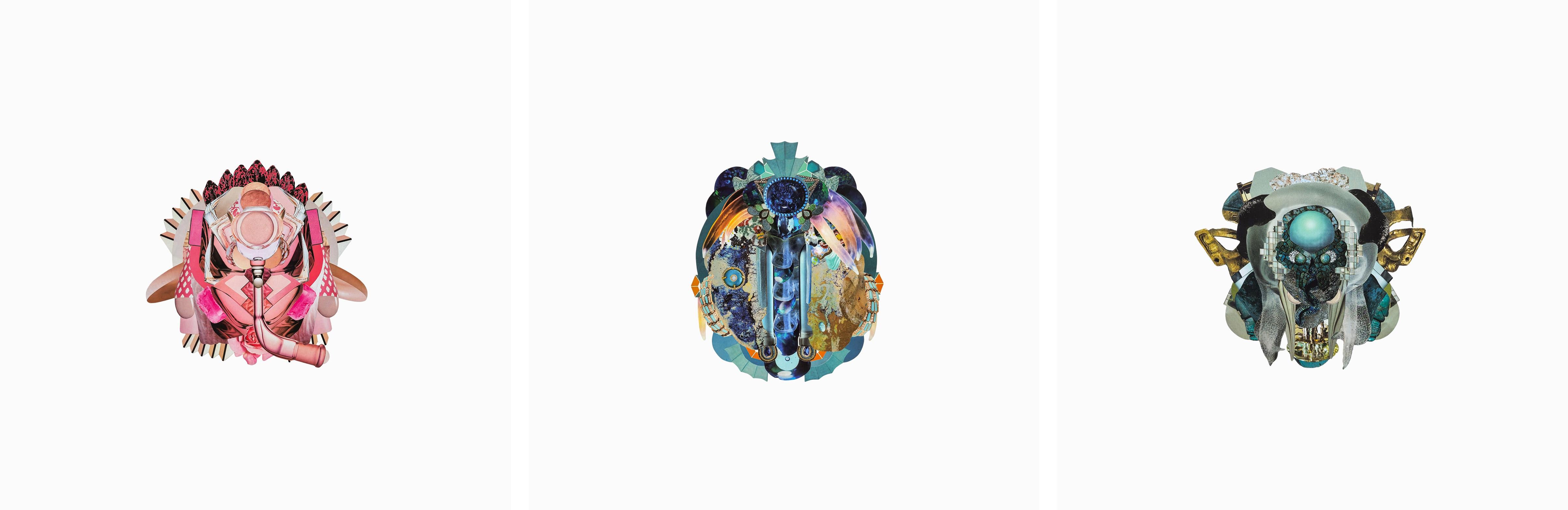 Tríptico: Xenestela 13, 7 y 12. De la serie Xenestela