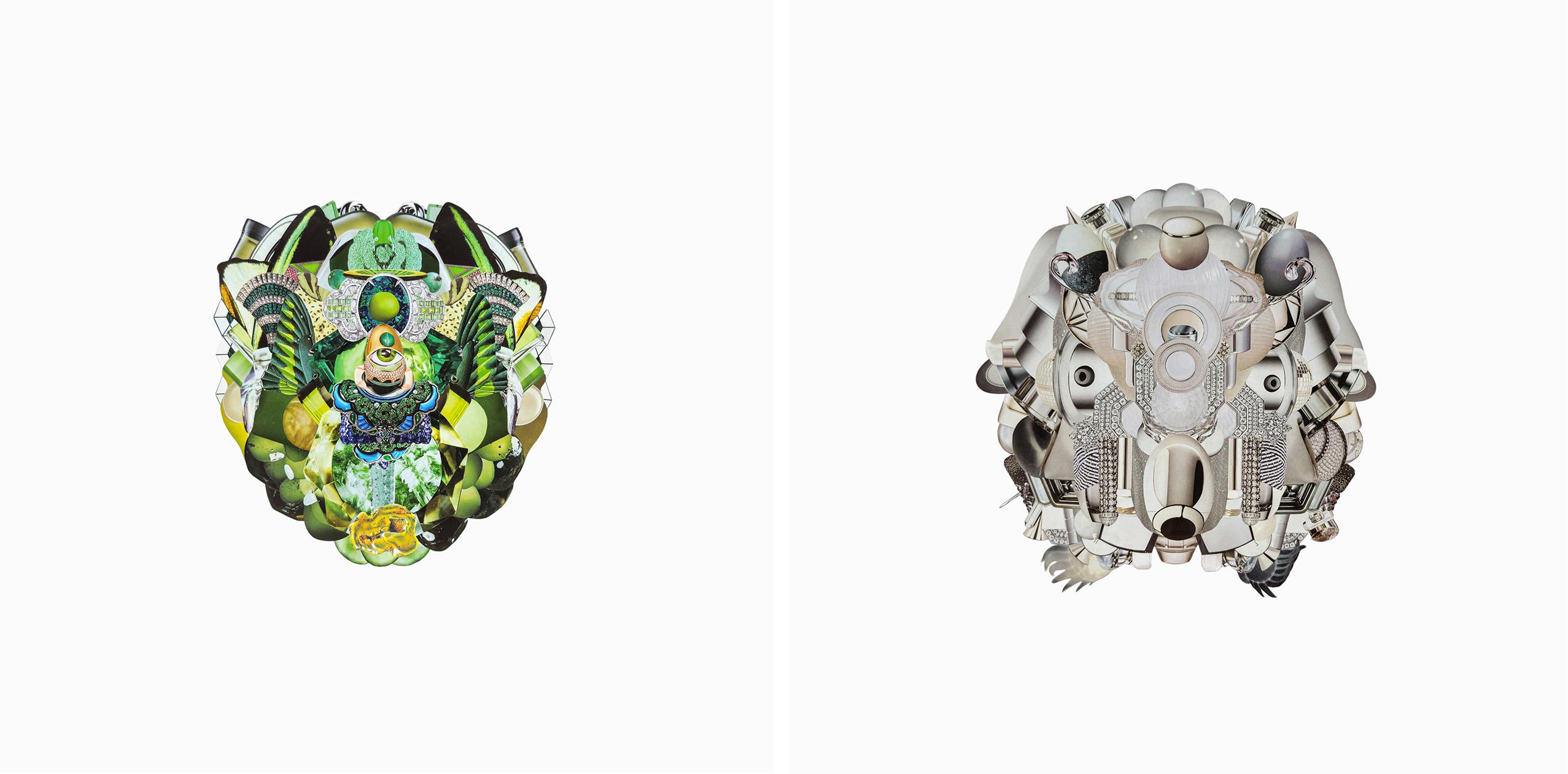 Xenestela 3 y 2, Díptico. De la serie Xenestela - Art de Fredy Saul Serrano Buitrago