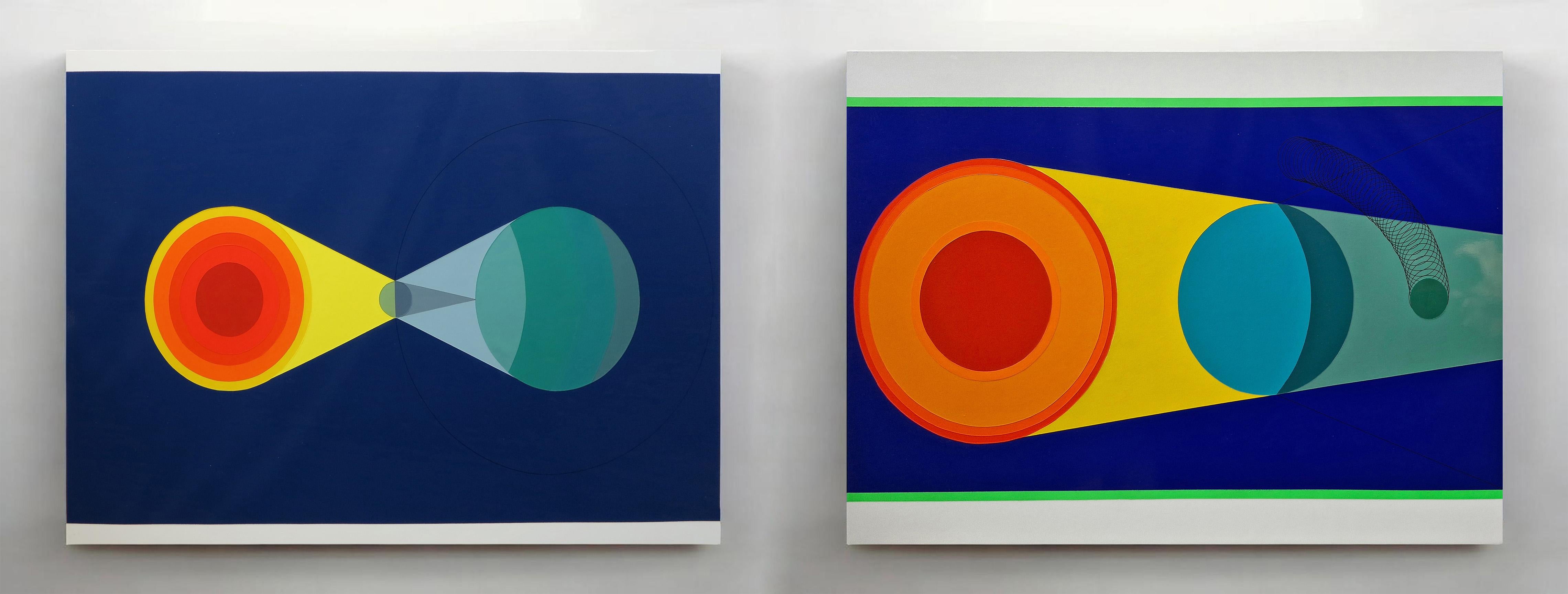 ORBITA #2 and #3 Diptych. From The Series Orbita