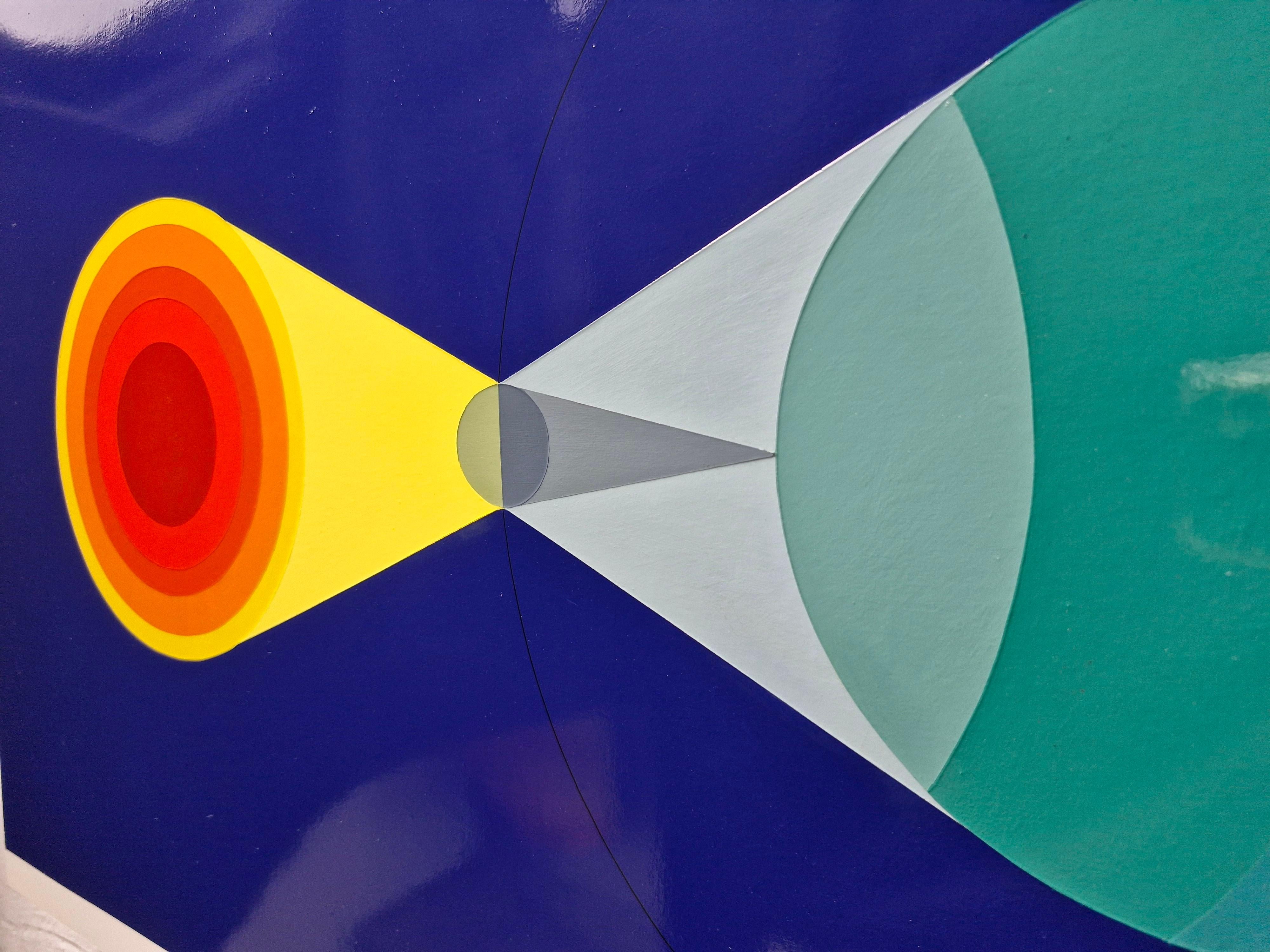 Dieses Kunstwerk zeigt einen perfekt synchronisierten Tanz über einen Ozean aus leerem Raum, inspiriert durch den Abschnitt 
