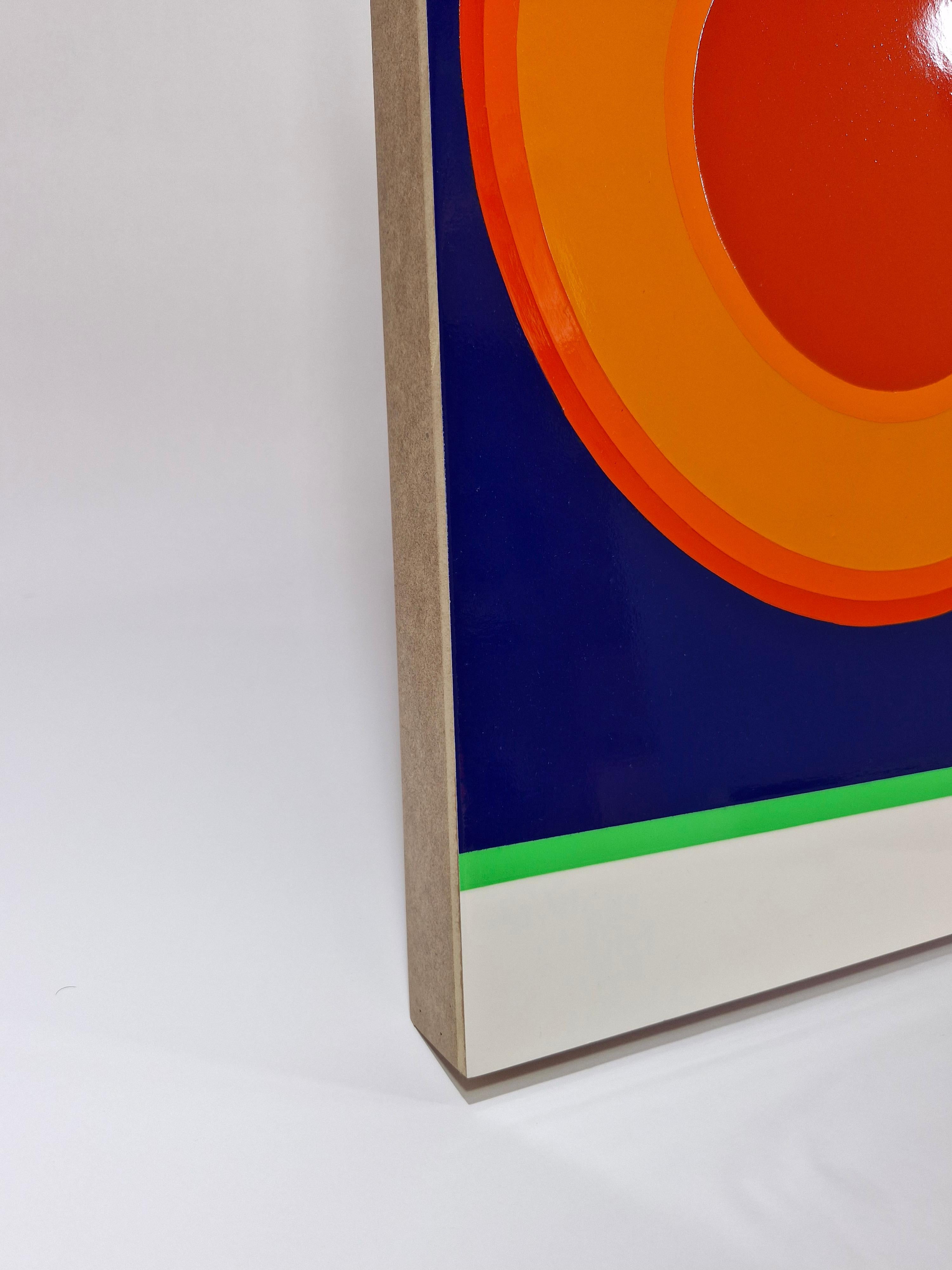 ORBITA n°3. de la série Orbita - Marron Abstract Painting par Fredy Saul Serrano Buitrago