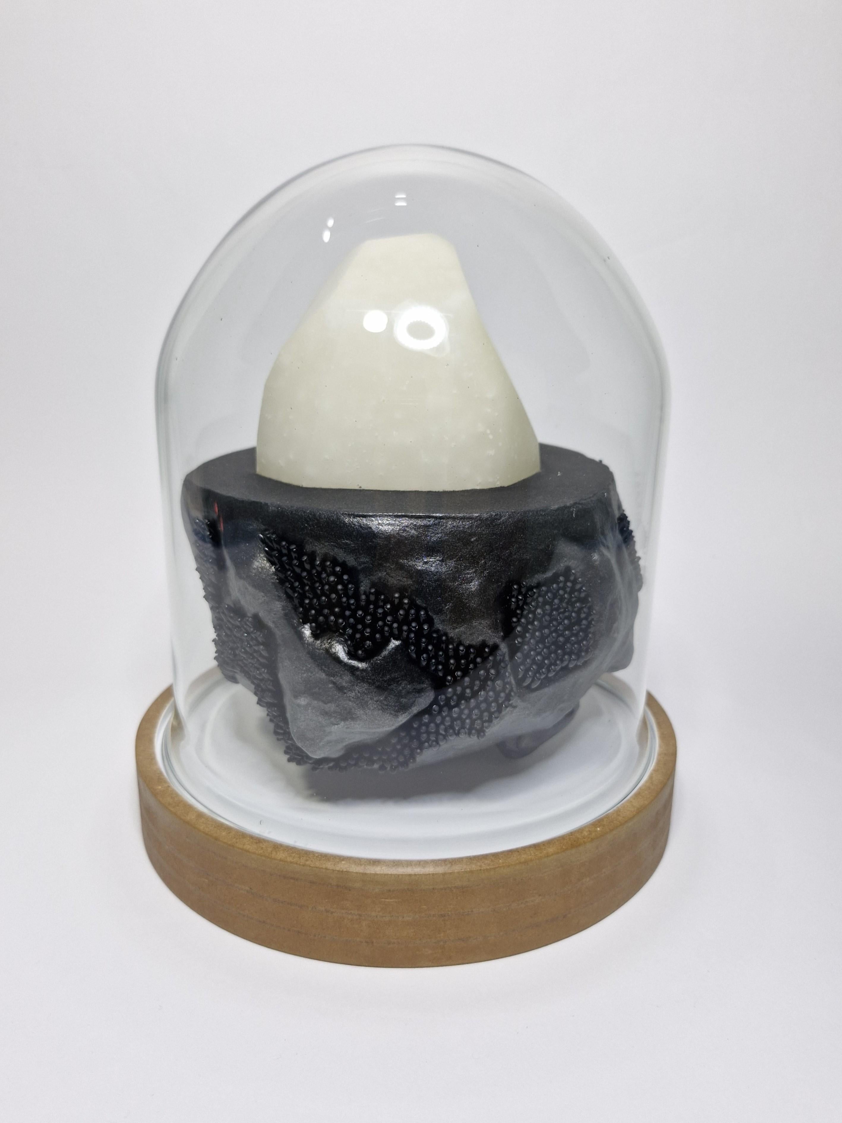 Diptych: Geoide #1 and #2. Abstract Sculptures. From The Geoide Series - Contemporary Mixed Media Art by Fredy Saul Serrano Buitrago