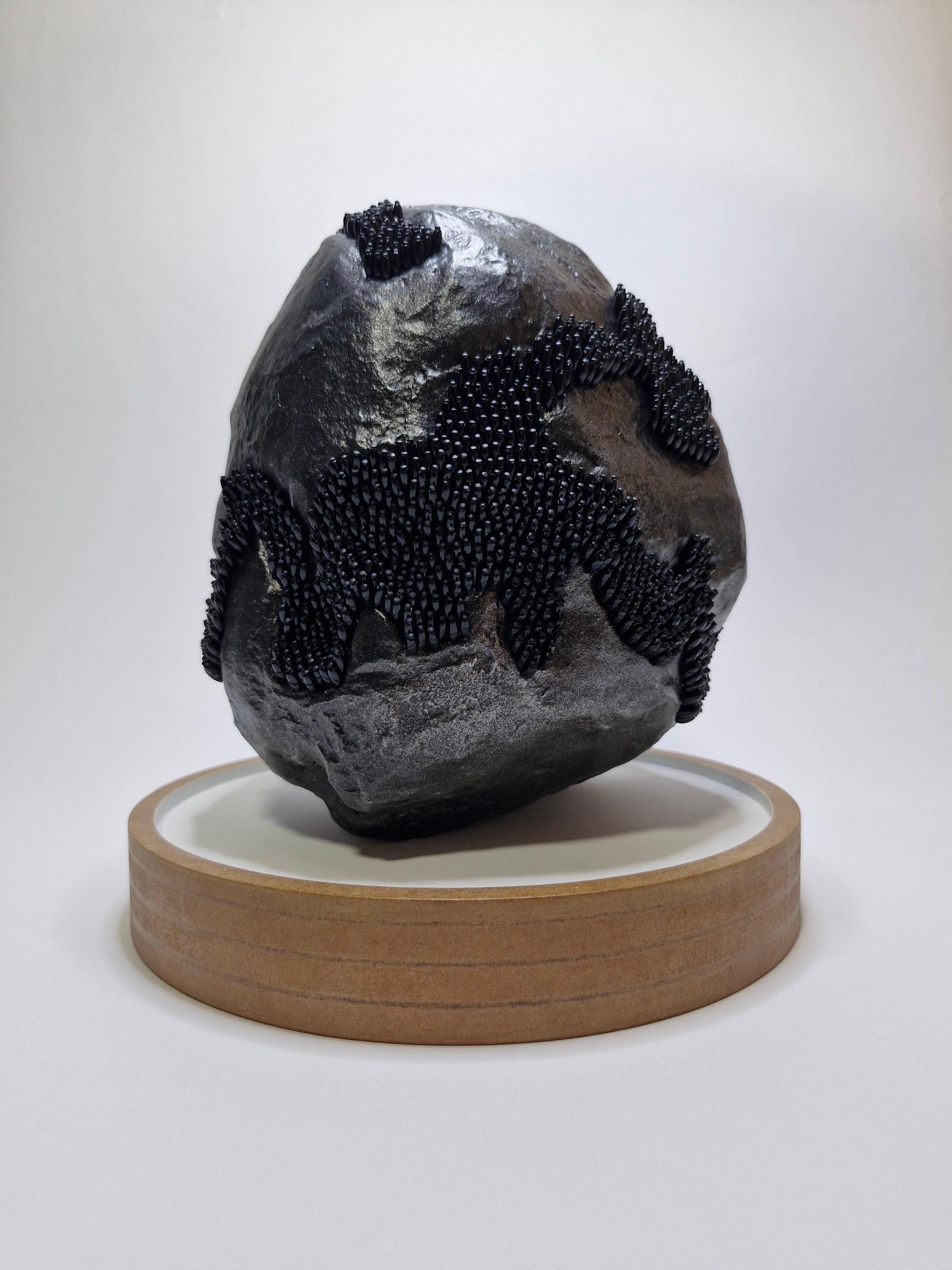 Geoide #1. From The Geoide Series - Contemporary Mixed Media Art by Fredy Saul Serrano Buitrago