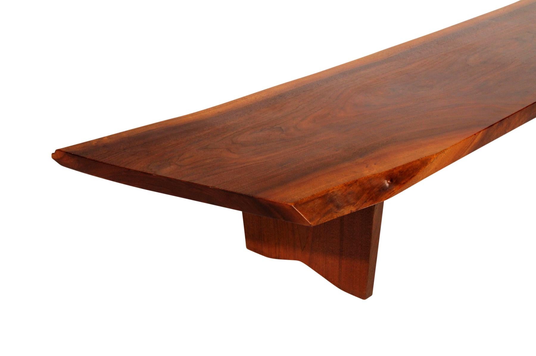 Free Edge Bench or Coffee Table by George Nakashima, 1972 1