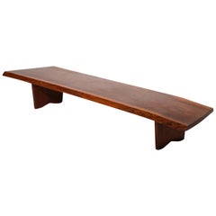 Free Edge Bench or Coffee Table by George Nakashima, 1972