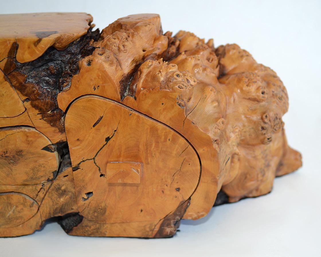 Free Edge Burl Wood Jewelry Box Manner of Michael Elkans 1970's, USA For Sale 1