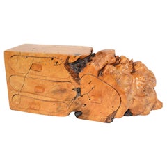 Joyero de madera de burl de borde libre Manera de Michael Elkan Años 70, EE.UU.