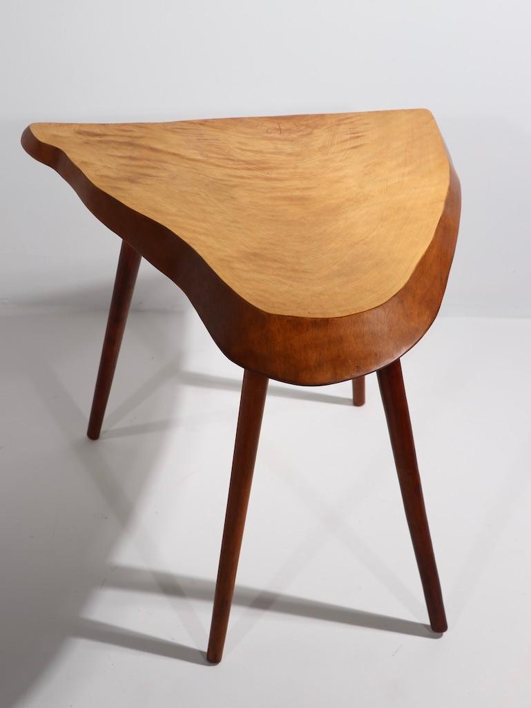 20th Century Free Edge Side Table by Roy Sheldon For Sale