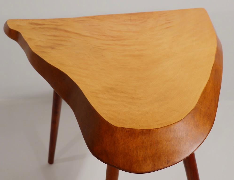 20th Century Free Edge Side Table by Roy Sheldon For Sale