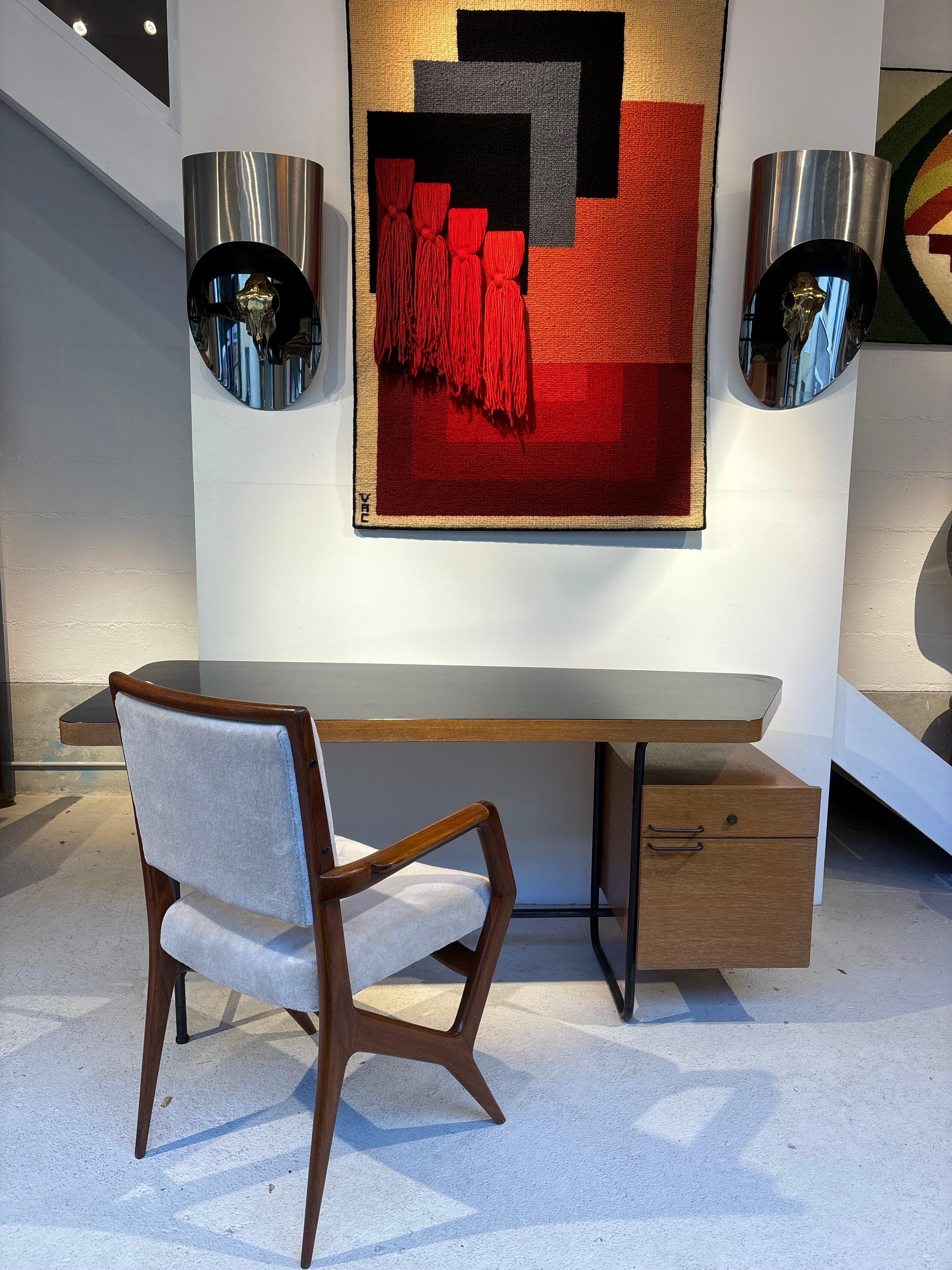 Free form and Largest desk by Georges Frydman for EFA For Sale 12