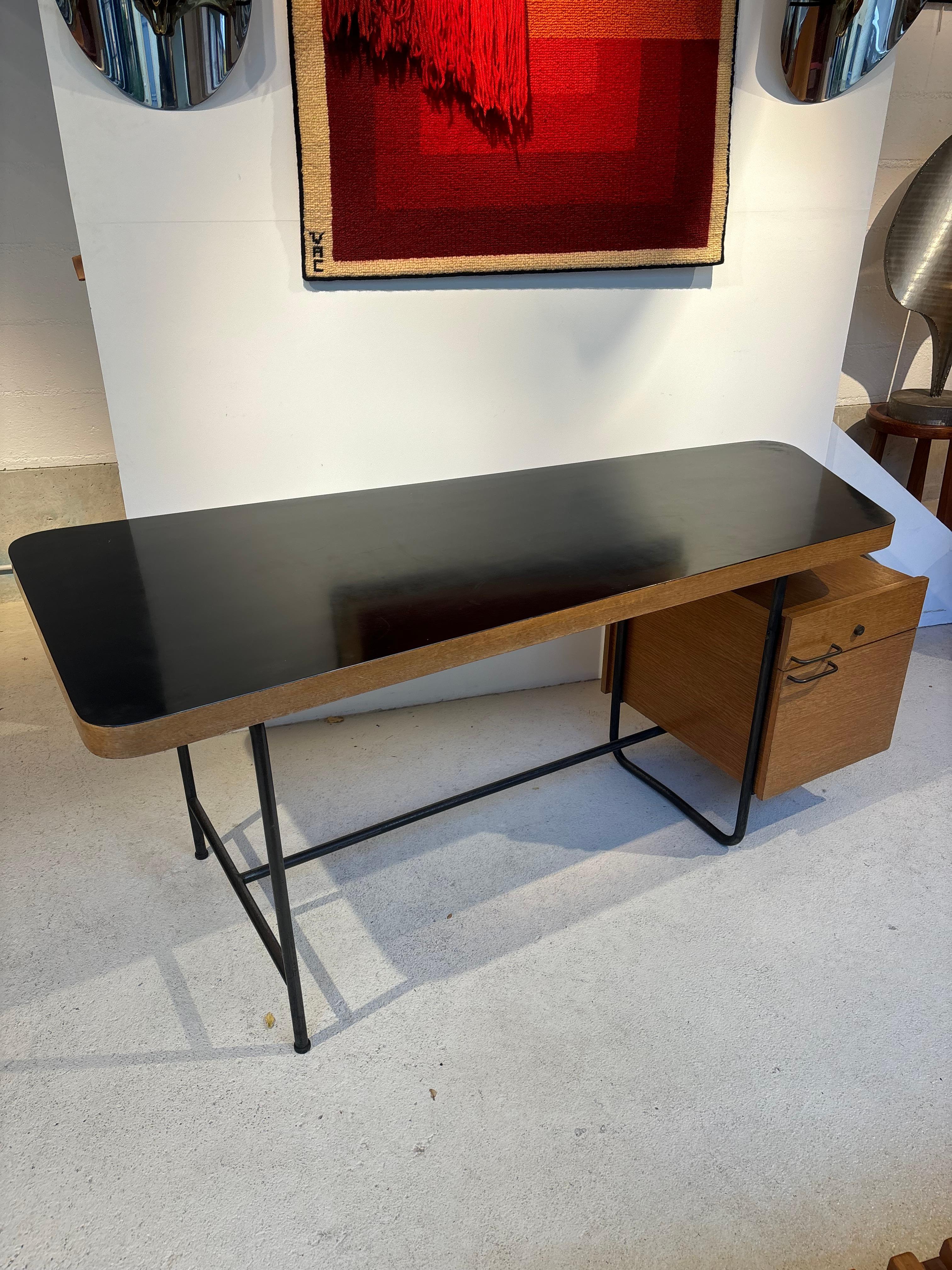 Mid-Century Modern Free form and Largest desk by Georges Frydman for EFA For Sale