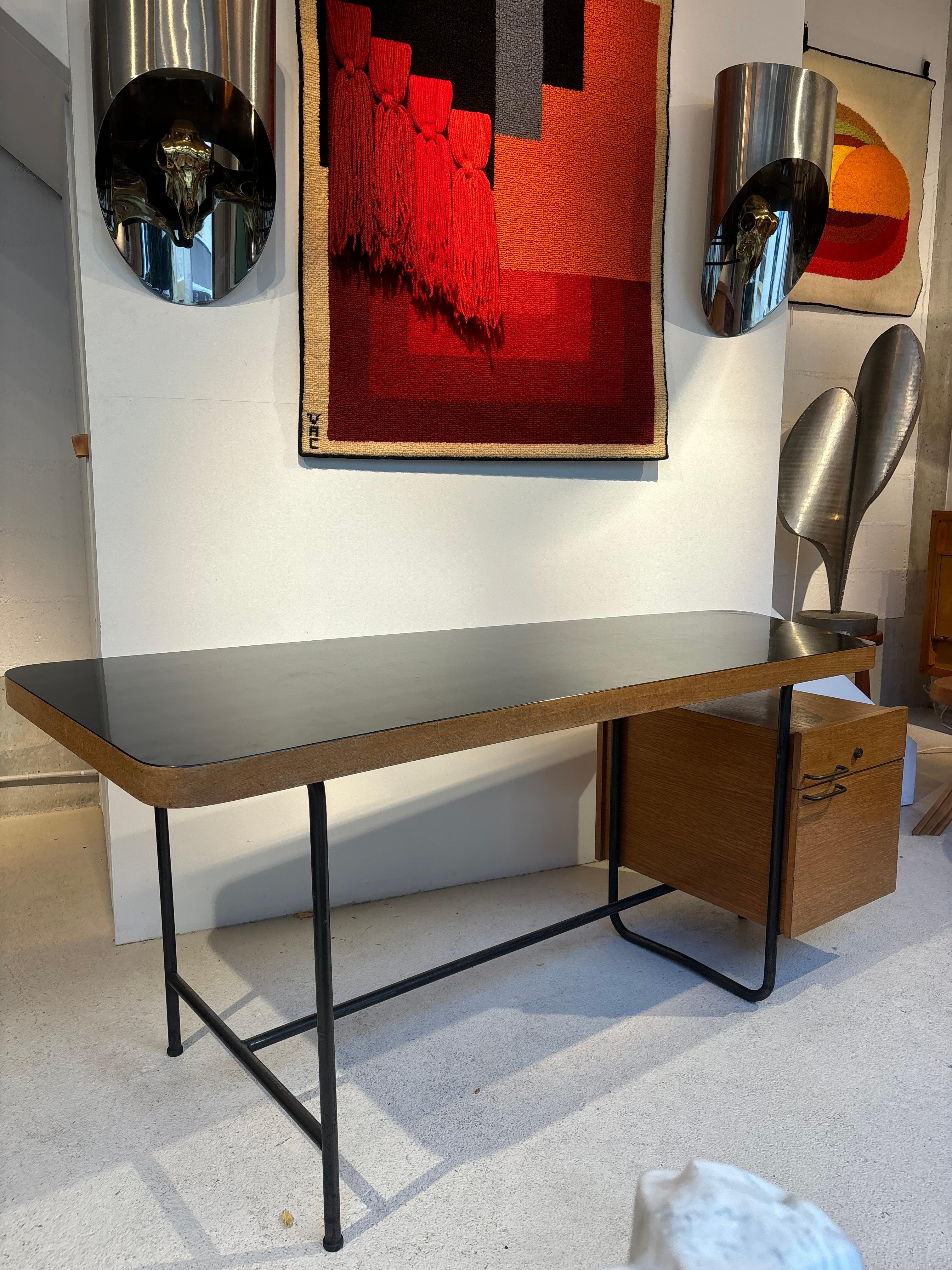 French Free form and Largest desk by Georges Frydman for EFA For Sale