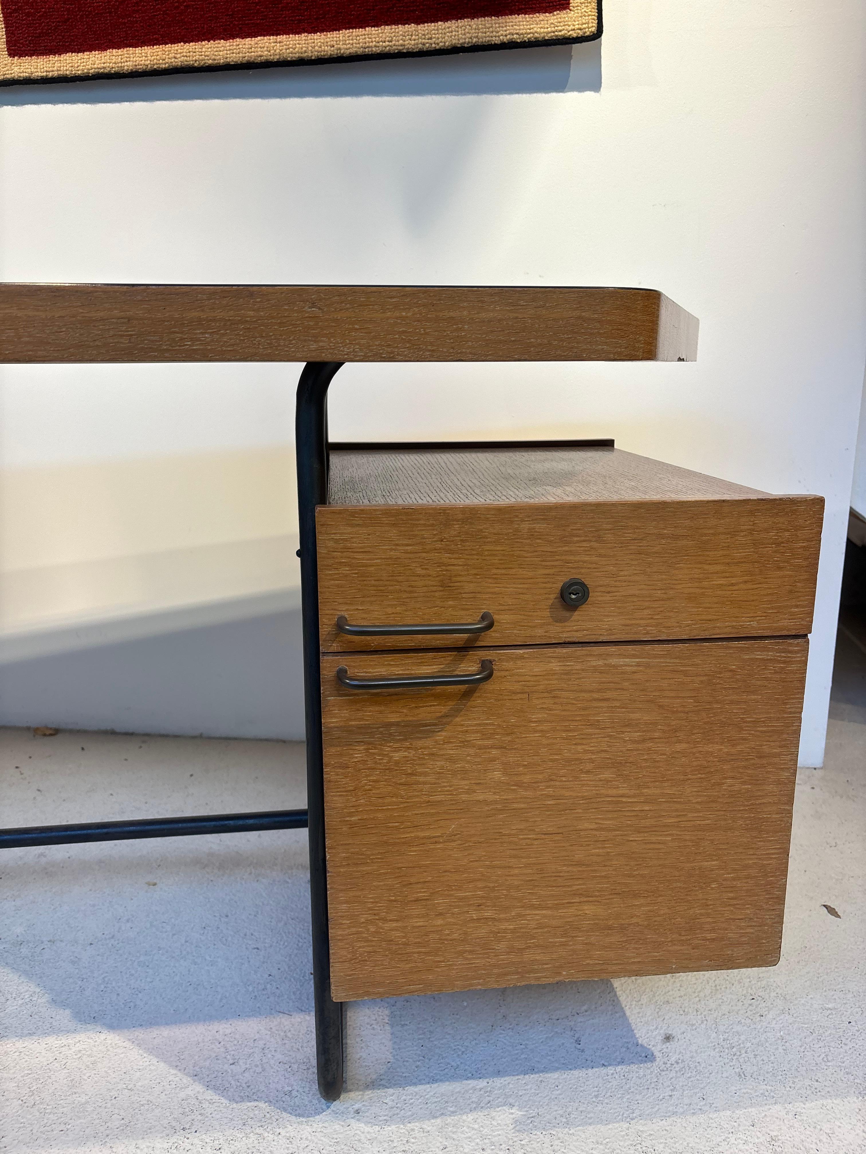 Metal Free form and Largest desk by Georges Frydman for EFA For Sale