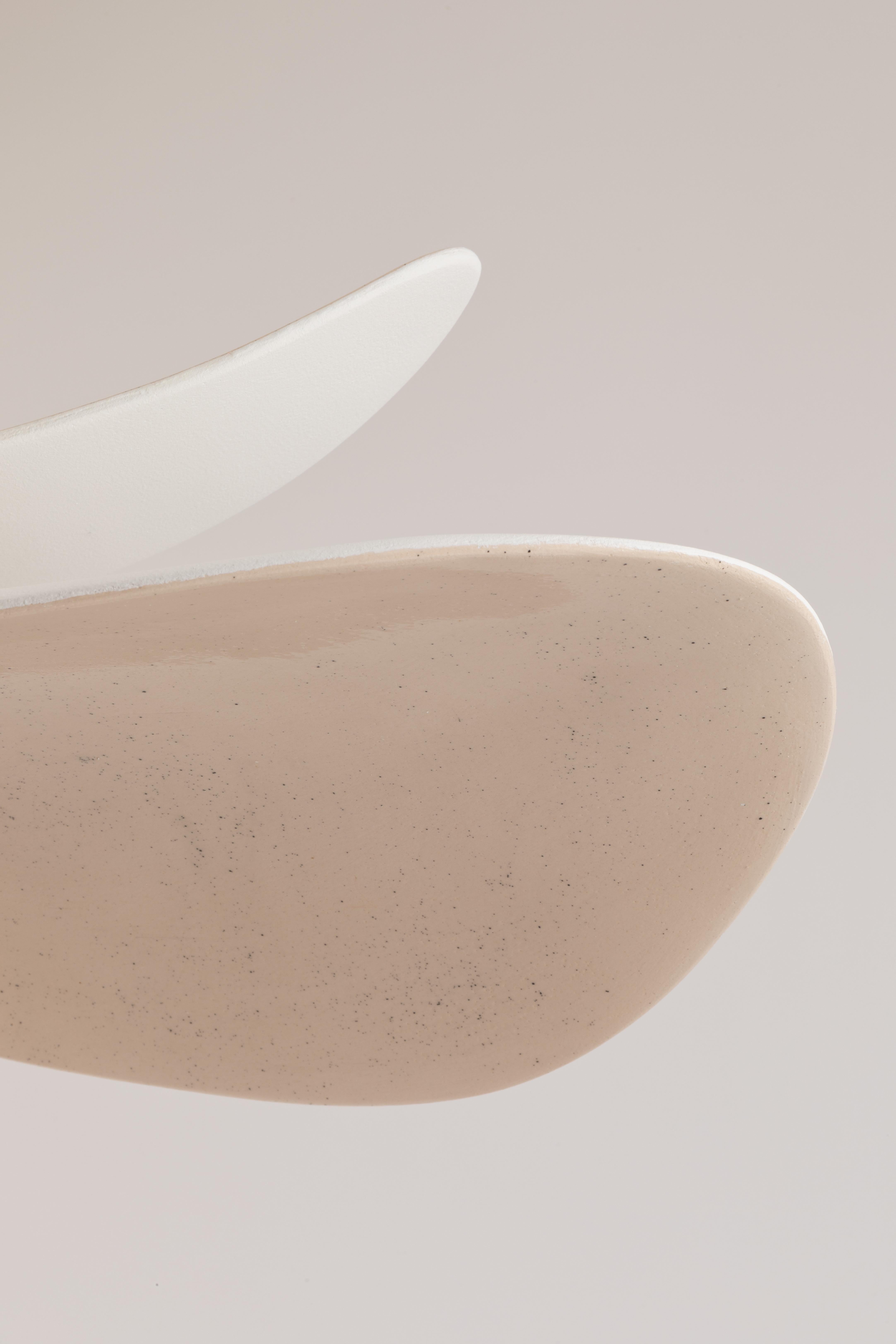 French Free Form B Pendant by Elsa Foulon
