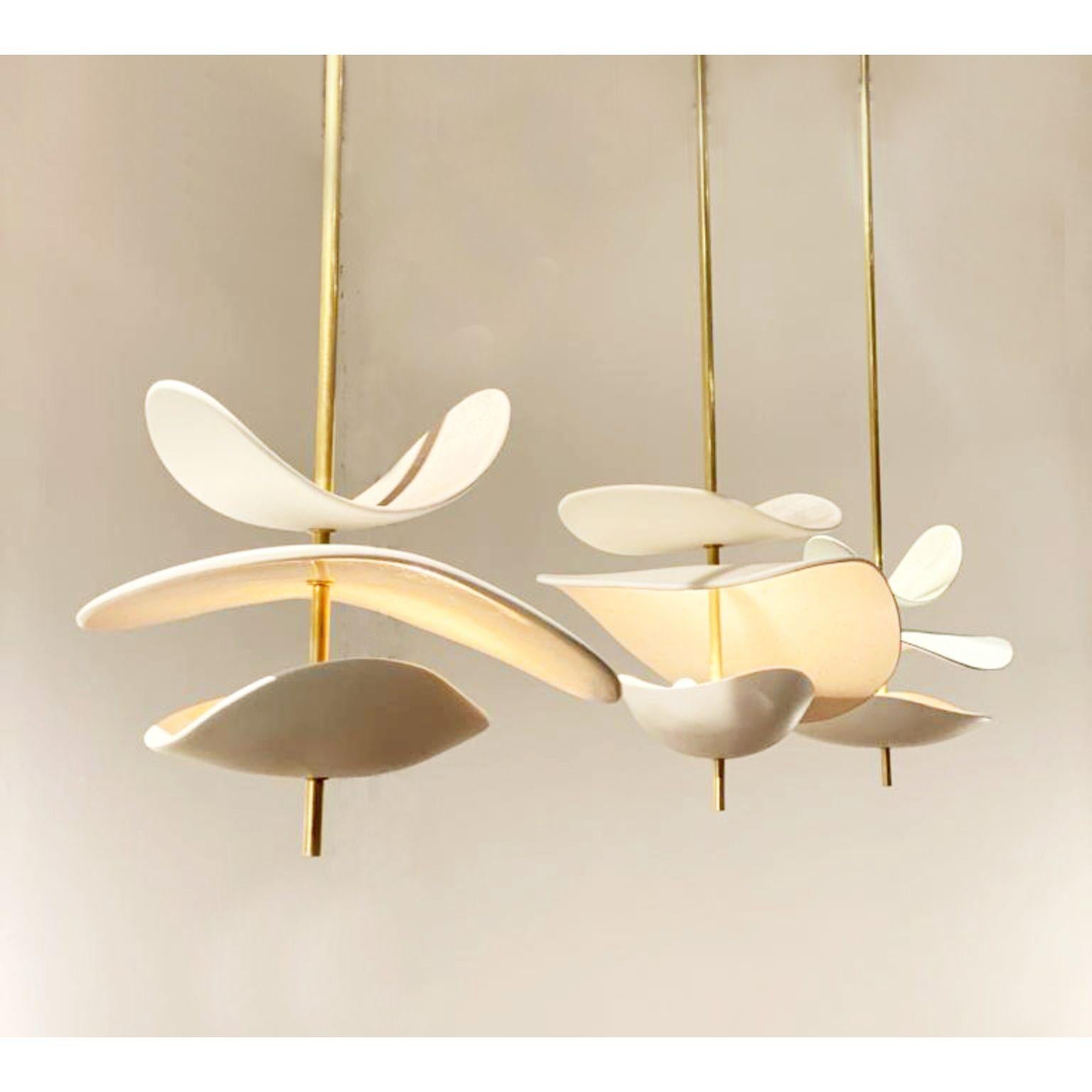 French Antigone Pendant Lamp by Elsa Foulon For Sale