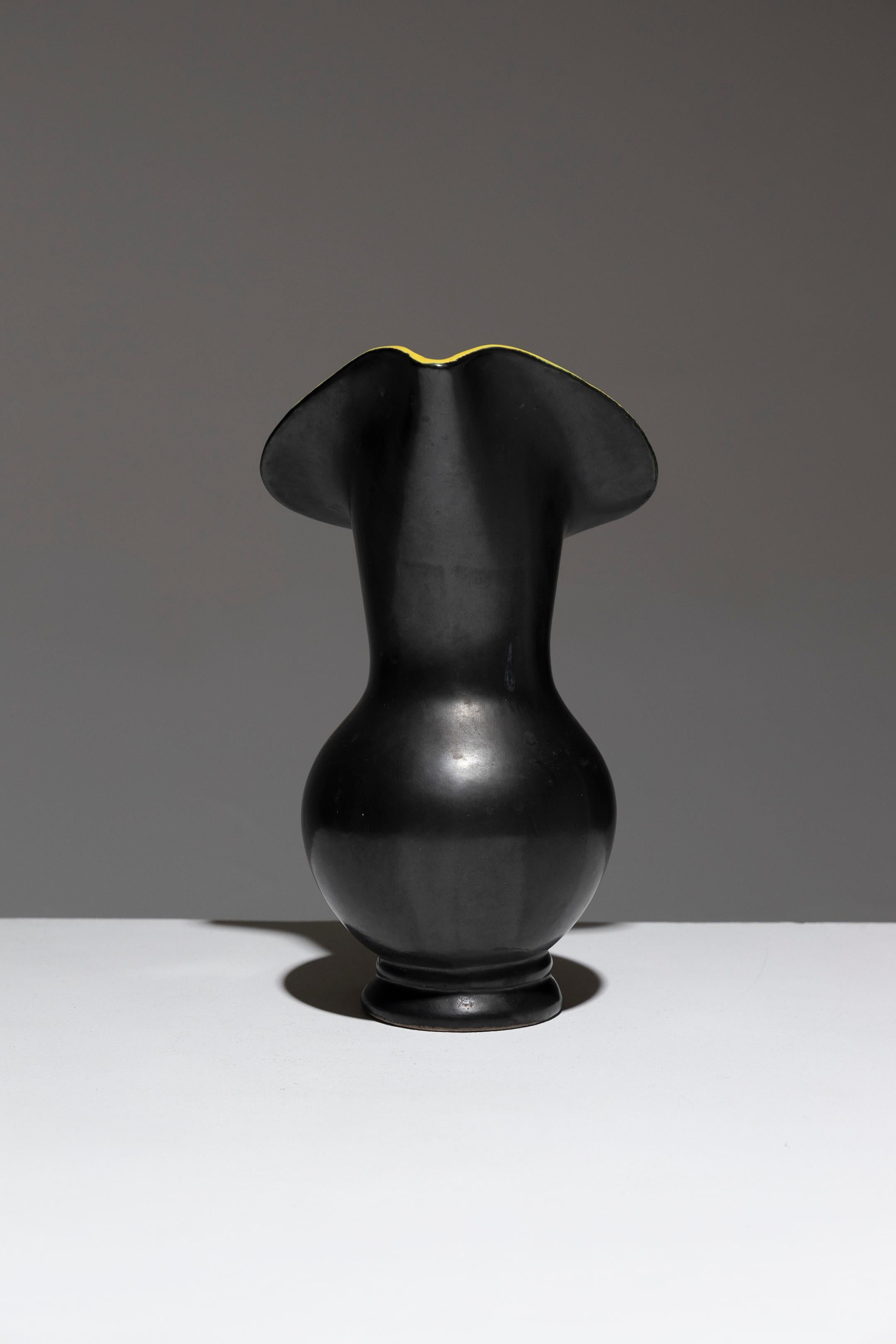 20th Century Free-Form Ceramic Pitcher, Vallauris, 1950s For Sale