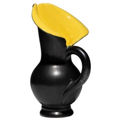 Brocca in ceramica a forma libera, Vallauris, anni '50