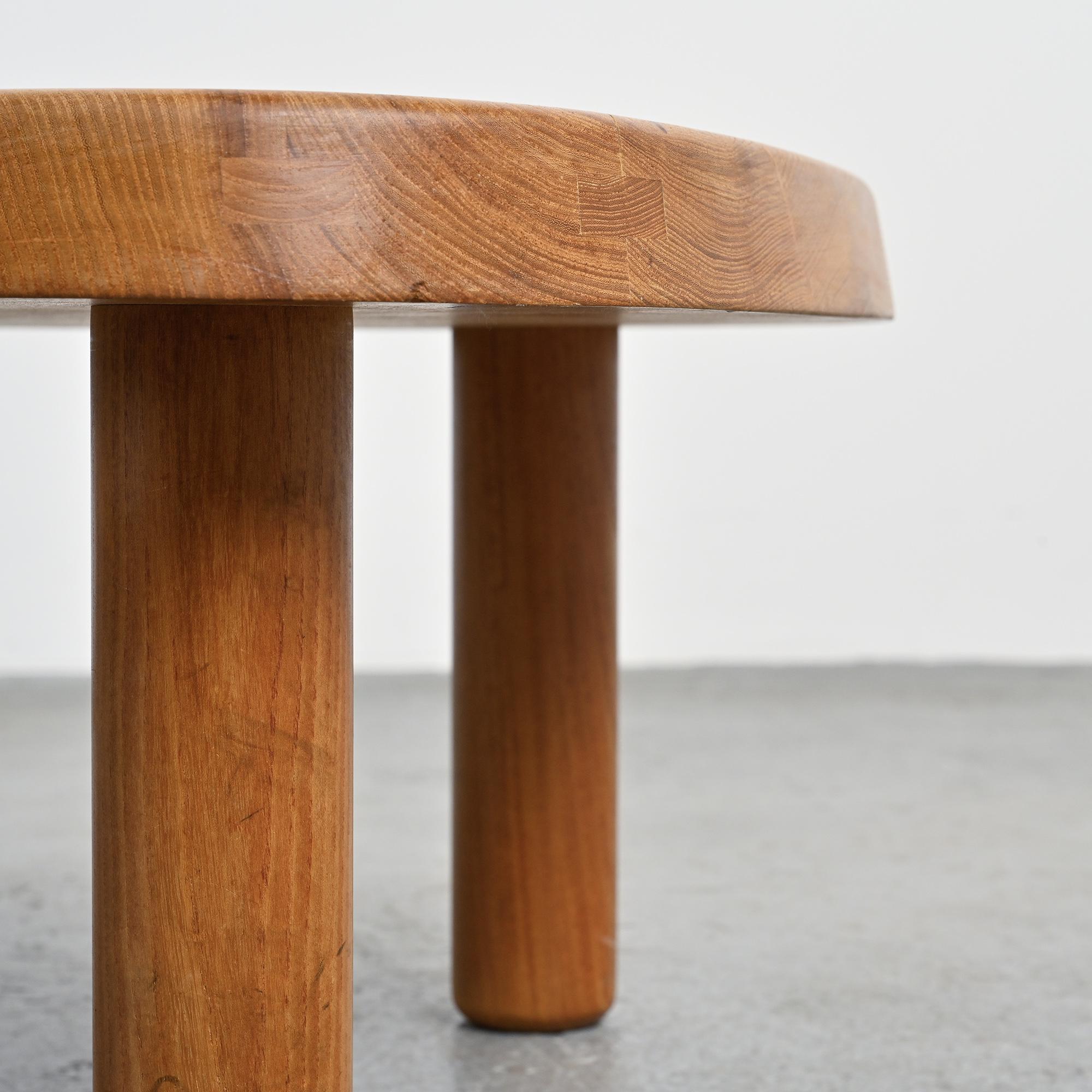 Free-form coffee table by Pierre Chapo, circa 1960 For Sale 5