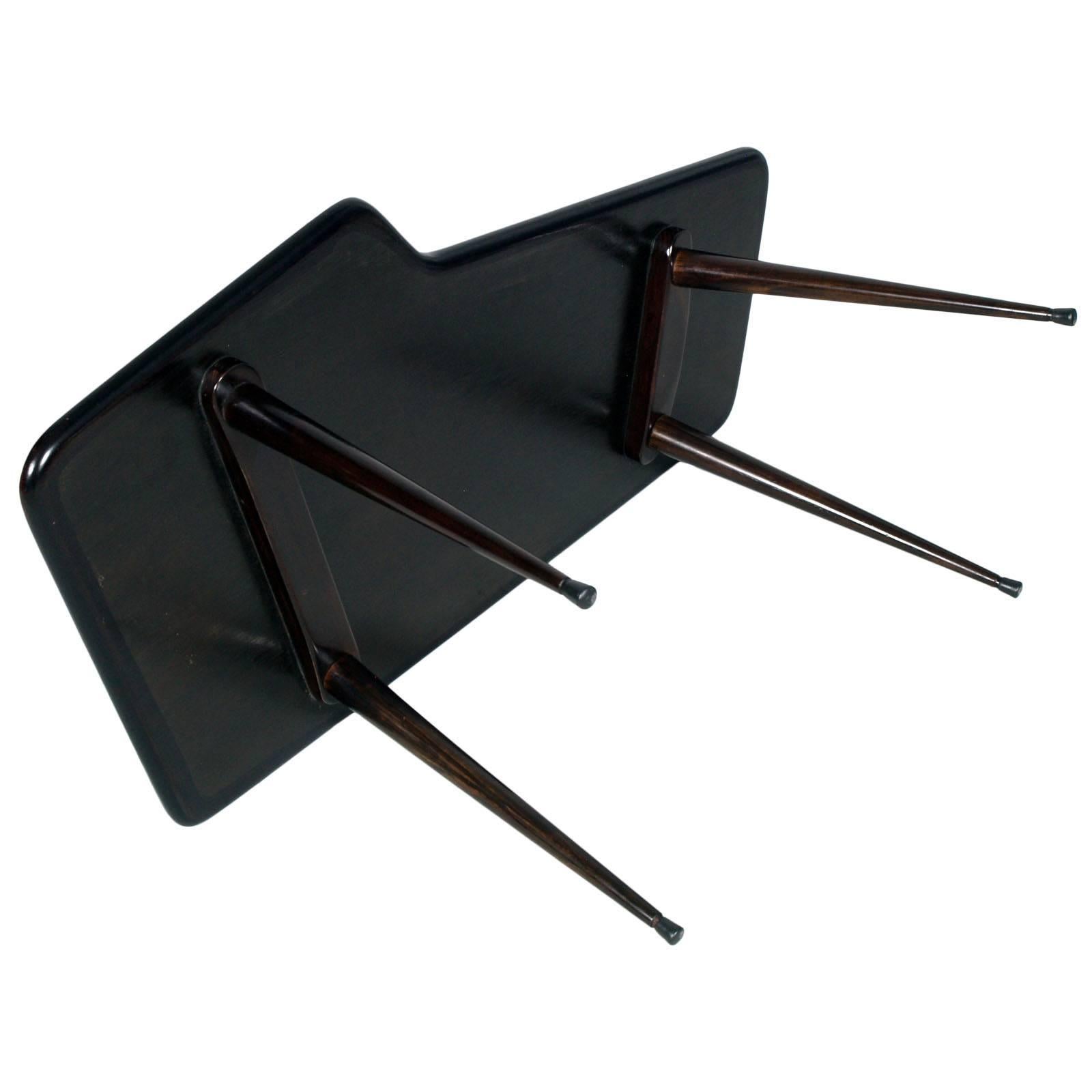 Table basse de forme libre décorée dans les années 1950, attribuée à Gio Ponti & De Poli Bon état - En vente à Vigonza, Padua