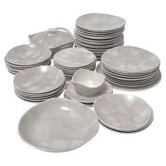 Steingutgeschirr in freier Form, Magic, MBFA Pornic, Frankreich um 1960