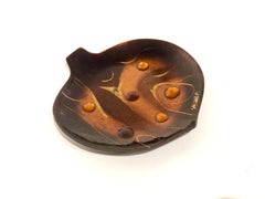 Freeform Enamel on Copper Decorative Abstract Plate by Sascha Brastoff