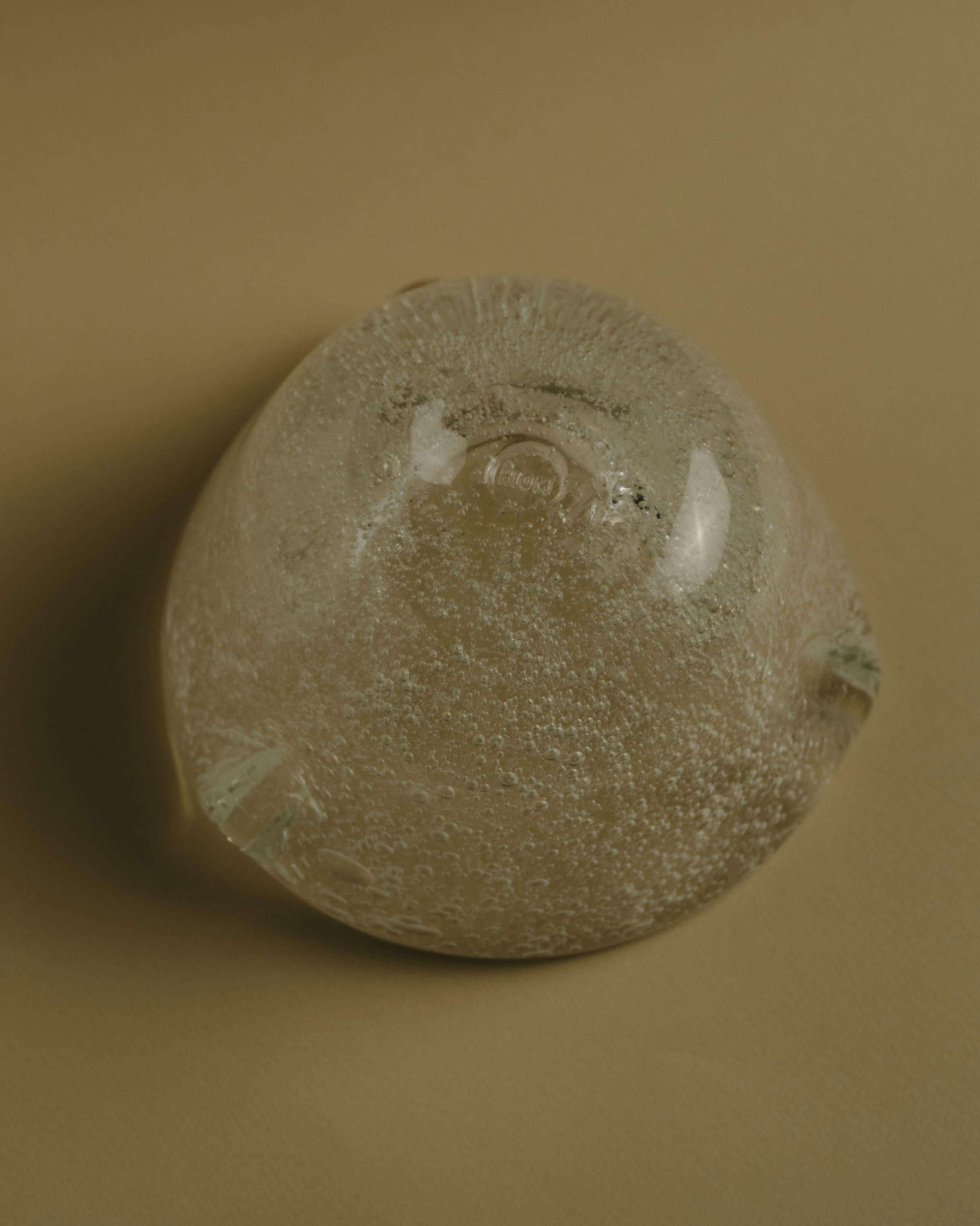 Francese Posacenere in vetro a forma libera, anni '70 in vendita