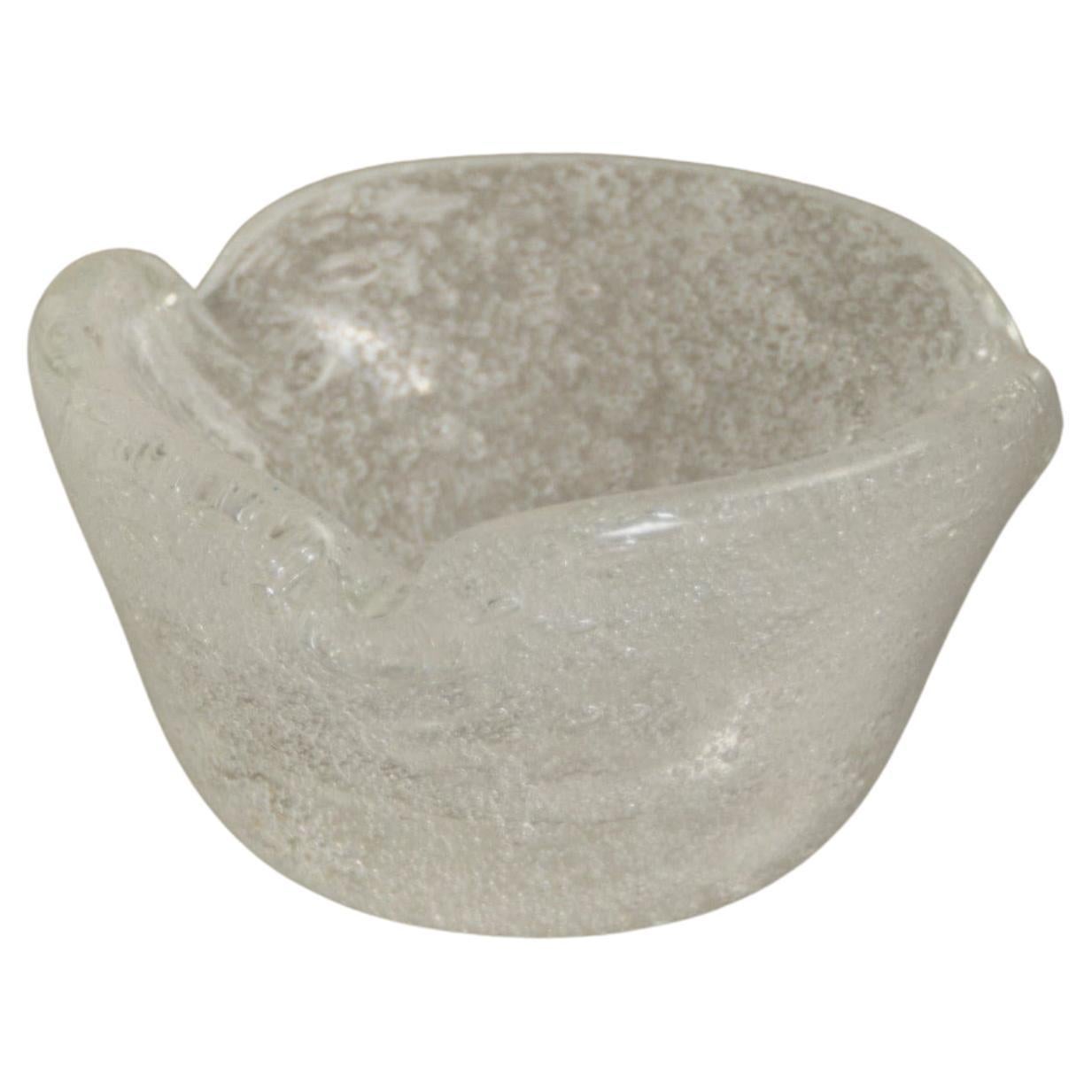 Posacenere in vetro a forma libera, anni 
70 in vendita