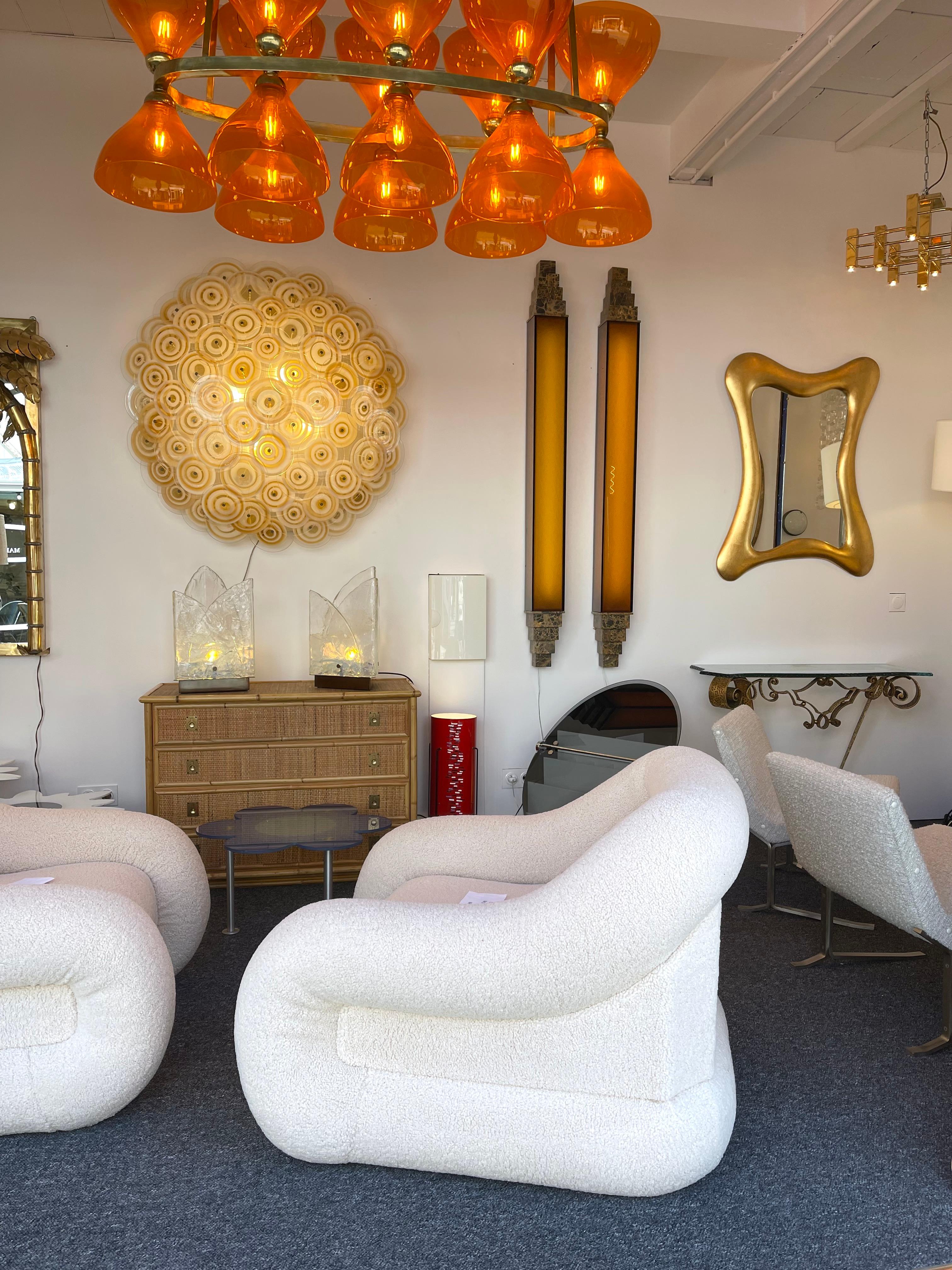 Free Form Gold Leaf Mirror by Banci. Italy, 1990s 4