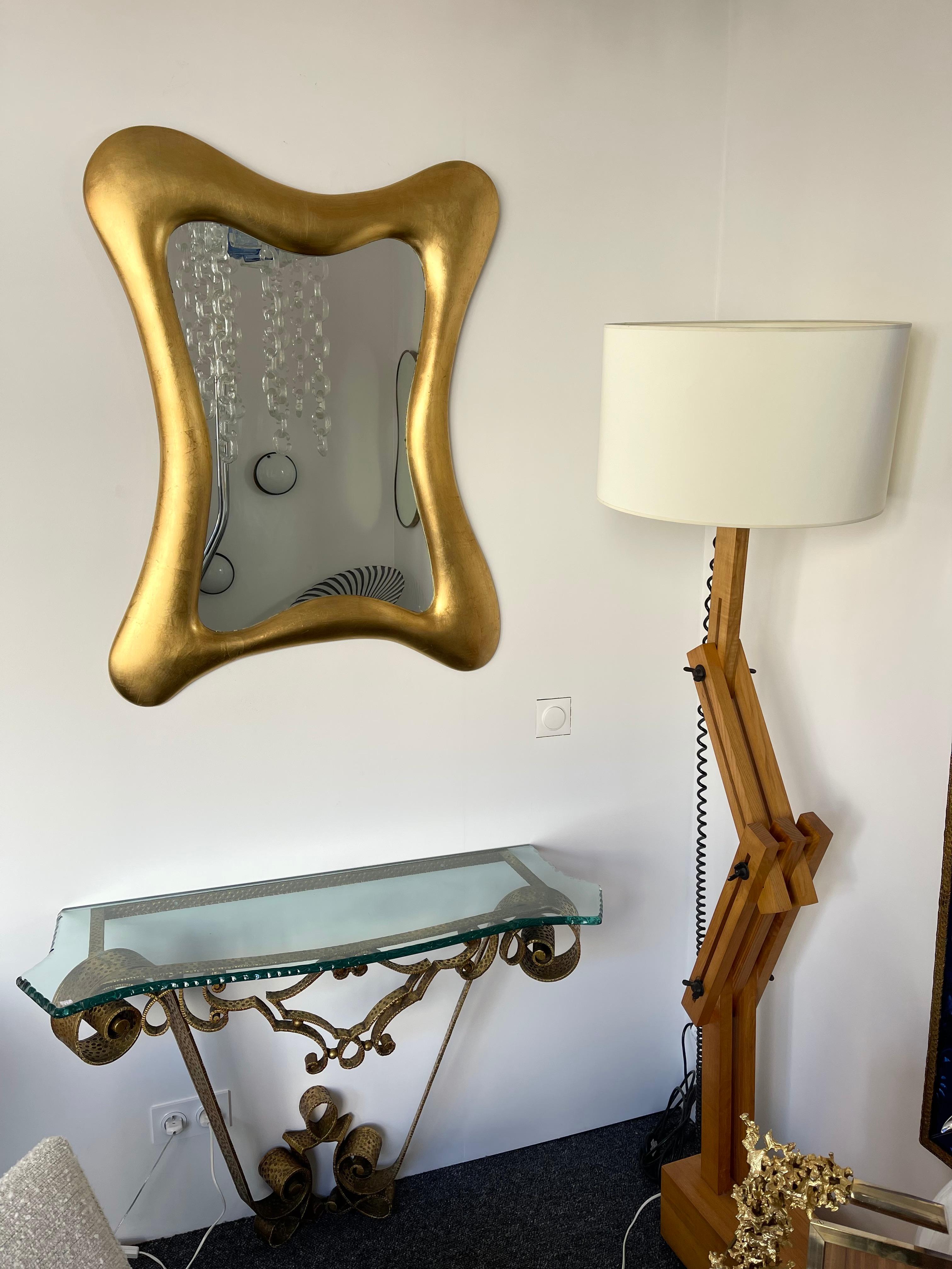 Free Form Gold Leaf Mirror by Banci. Italy, 1990s 5