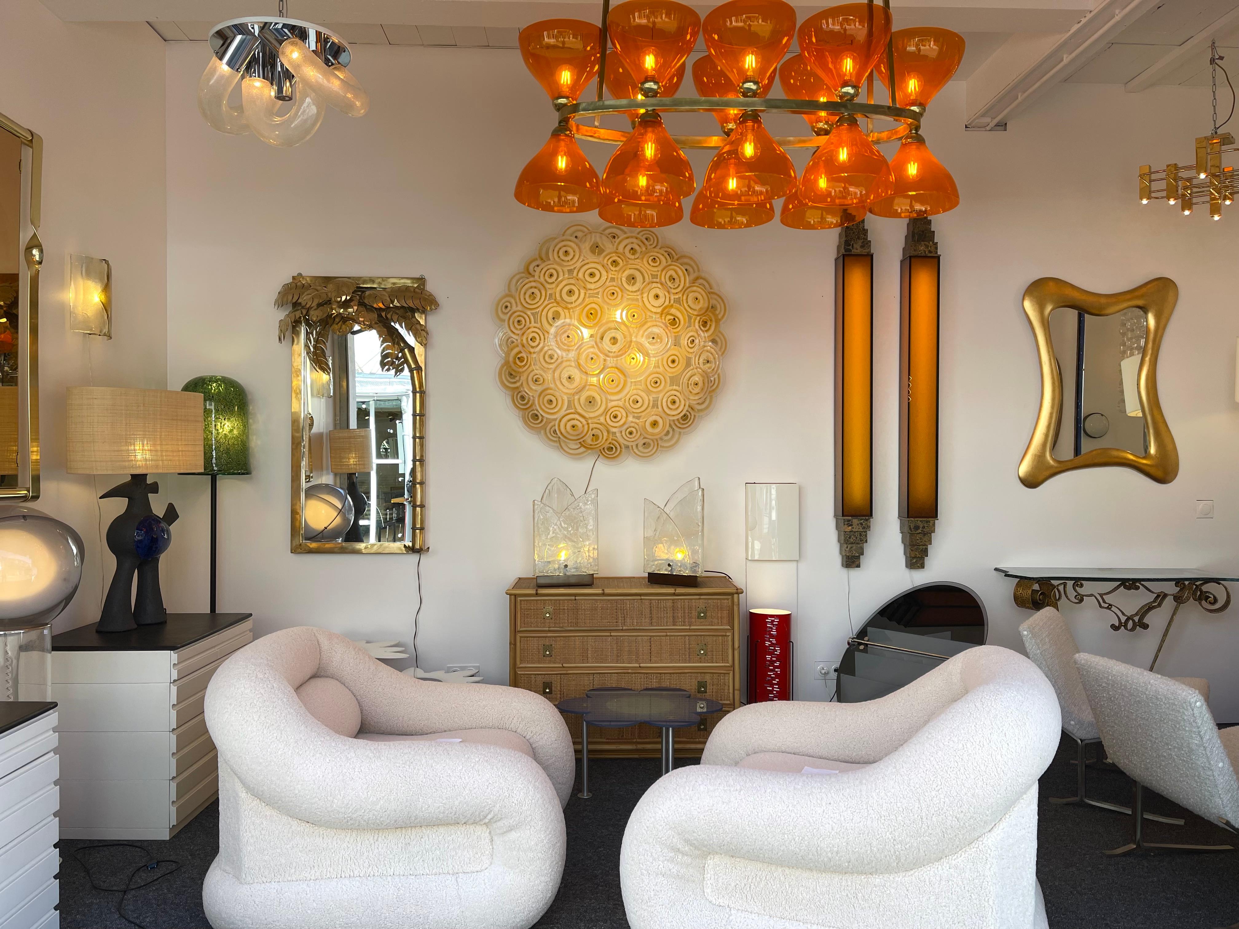 Free Form Gold Leaf Mirror by Banci. Italy, 1990s 7
