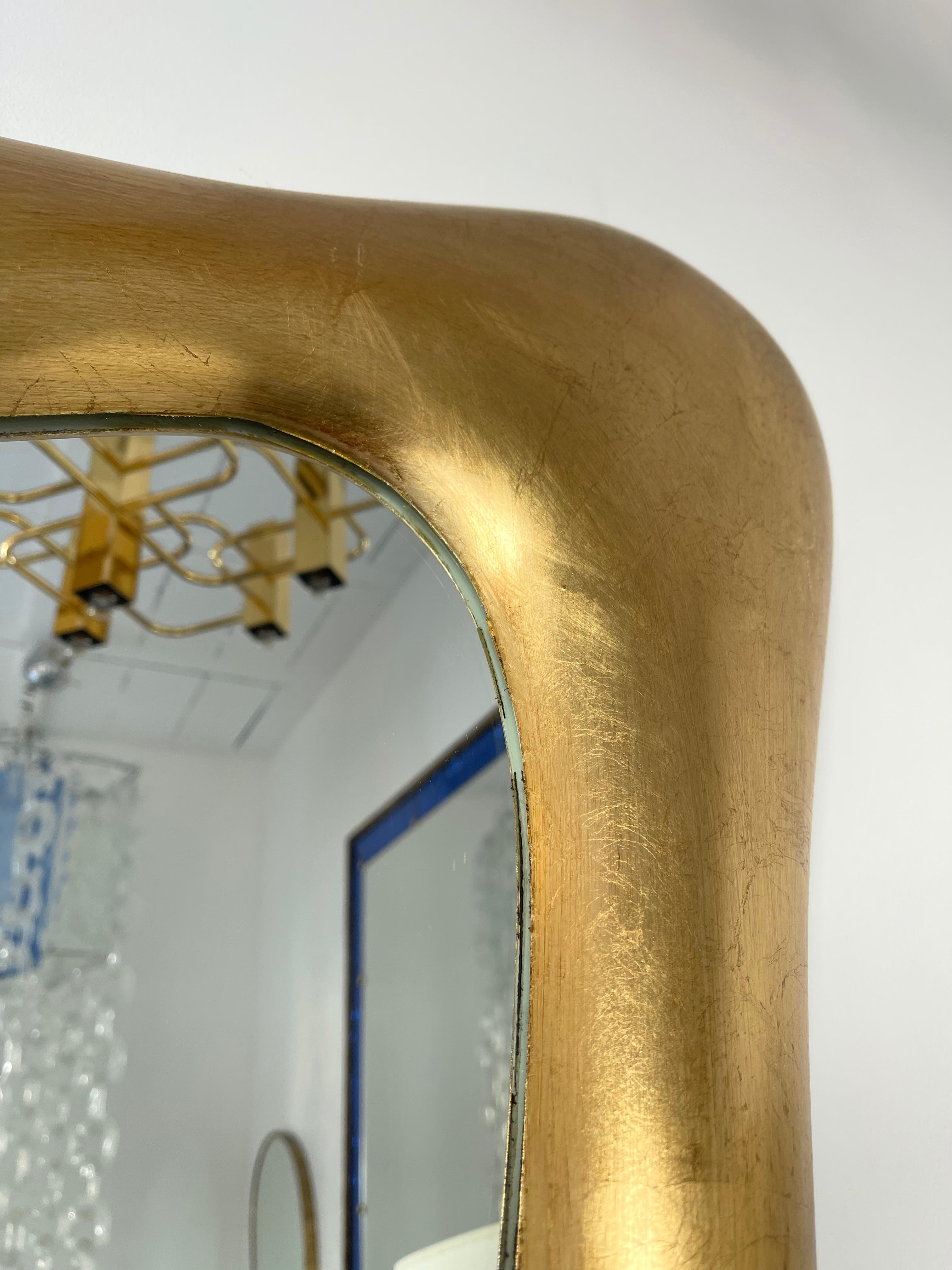 Free Form Gold Leaf Mirror by Banci. Italy, 1990s 2