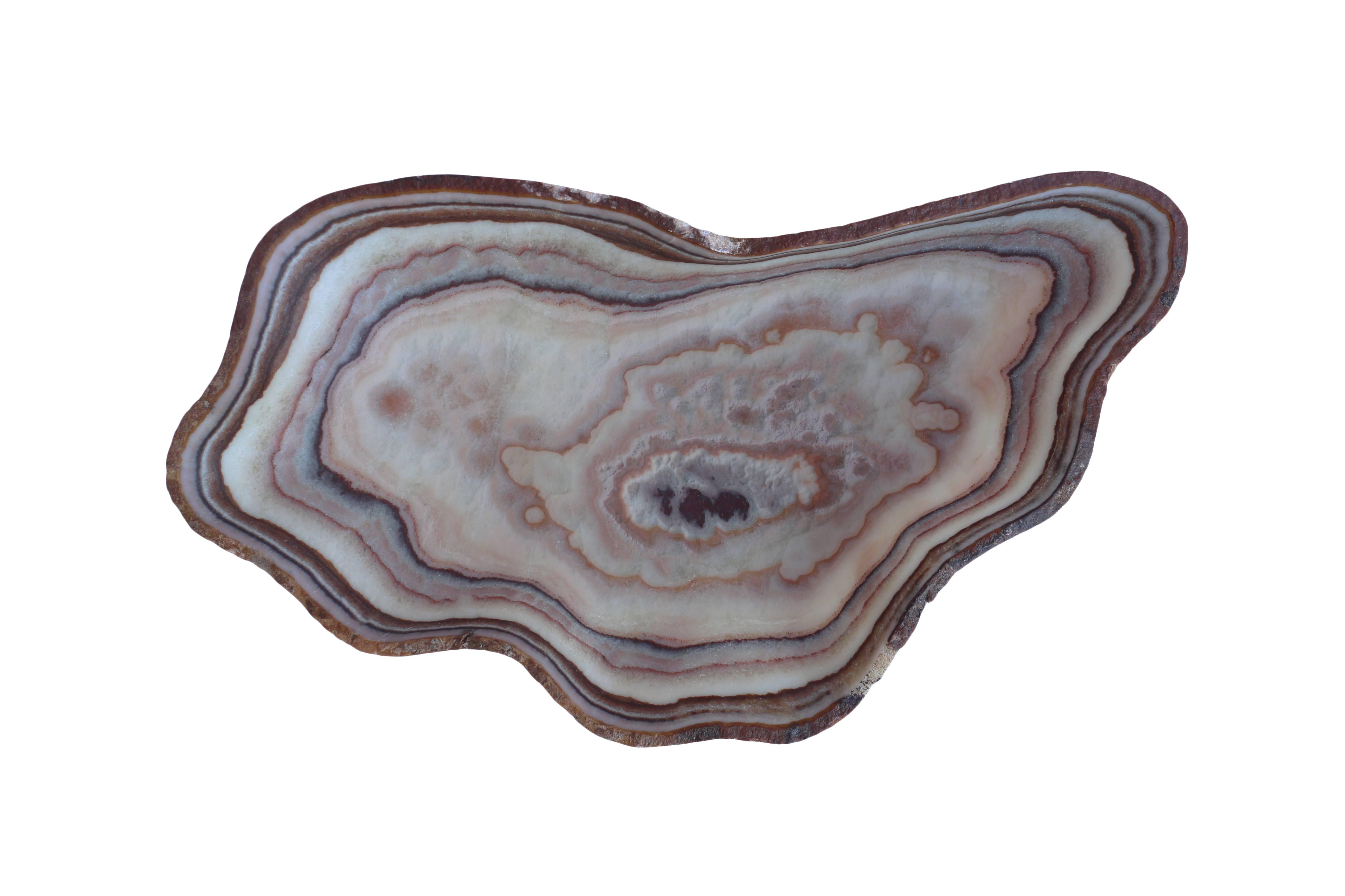 Free-Form Hand-Carved Onyx Bowl In Excellent Condition For Sale In West Hollywood, CA