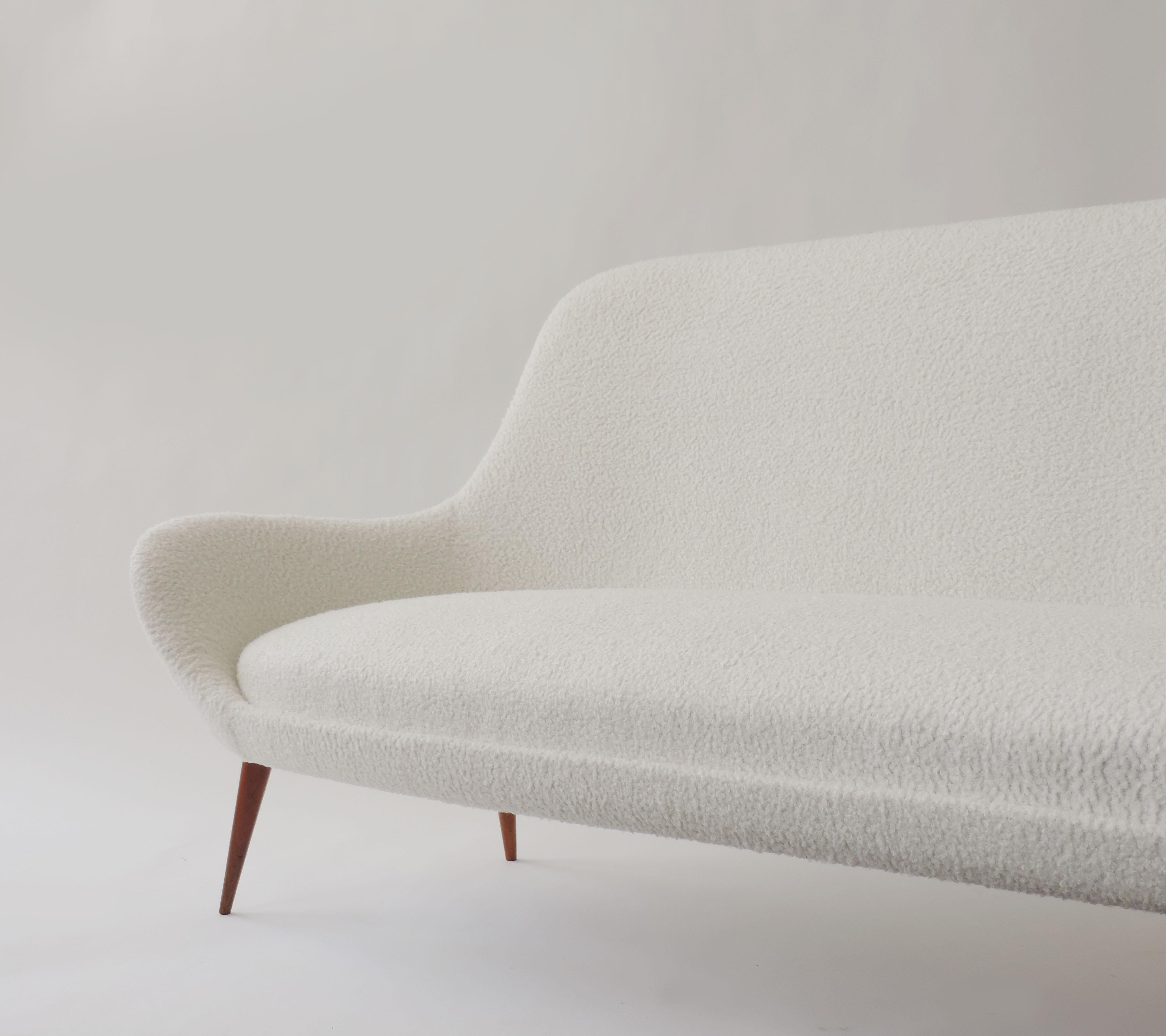 Upholstery Free-Form Italian 1950s Sofa