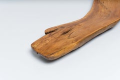 Free Form Lounge Chair in Solid Elm France 1970s