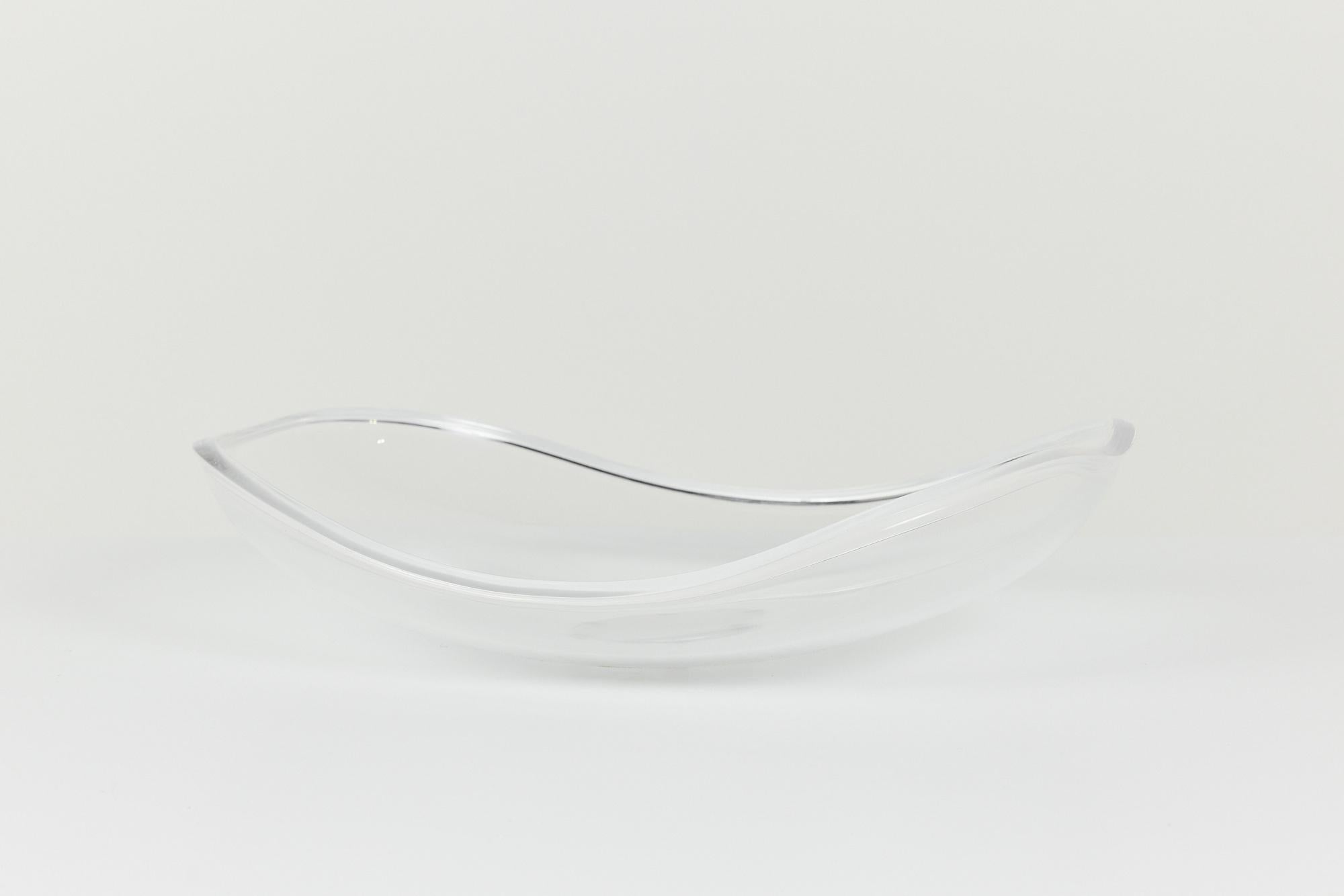 Mid-Century Modern Free Form Lucite Bowl by Ritts Co. For Sale